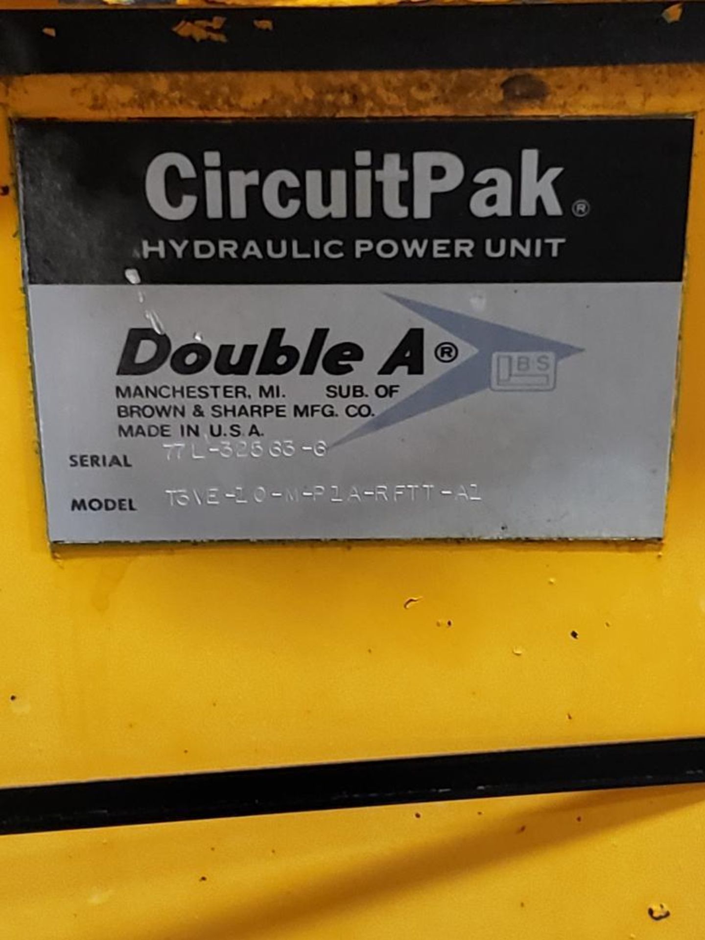 Double A CircuitPak Hydraulic power unit T3VE-10-M-P1A-RFTT-A1. 1.5HP, 3PH, 208-220/440V. - Image 2 of 4
