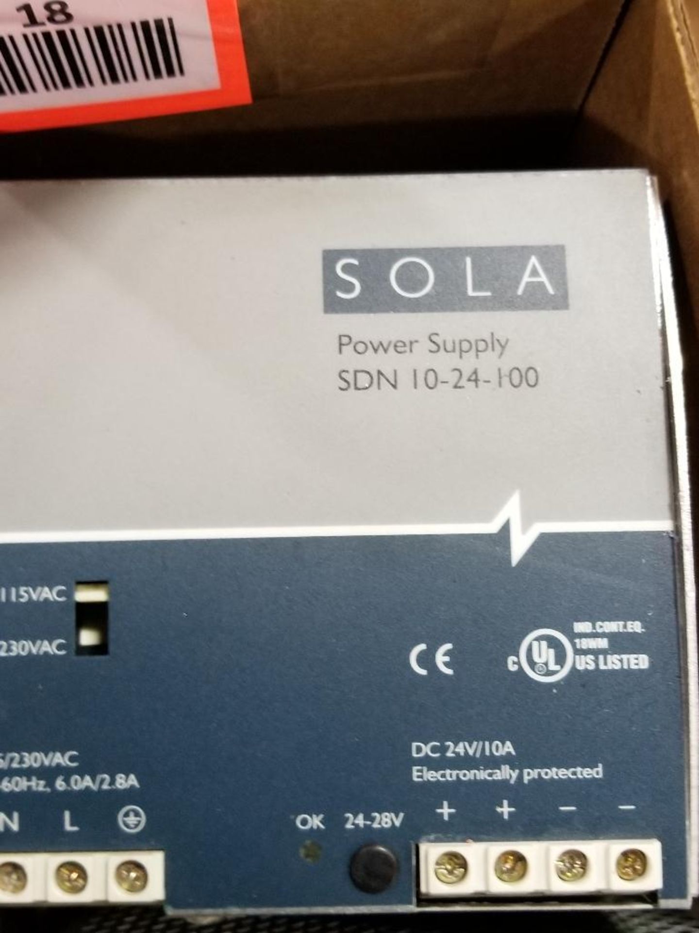 Assorted Sola Power supply. SDN5-24-100, SDN10-24-100. - Image 7 of 8