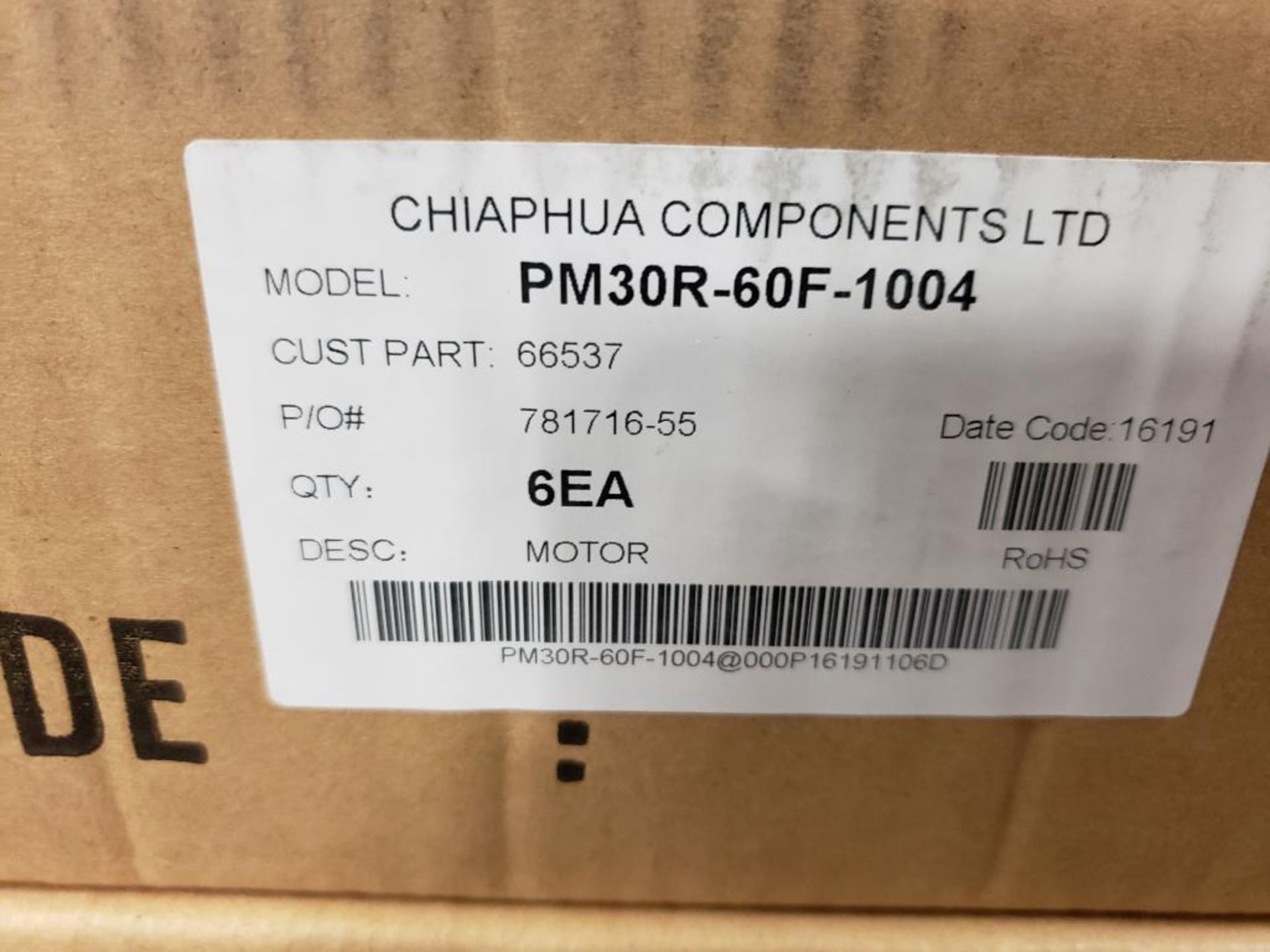 Qty 18 - Chiaphua components PM30R-60F-1004. Atwood Mobile 66537 12VDC Motors. New in box. - Image 2 of 5