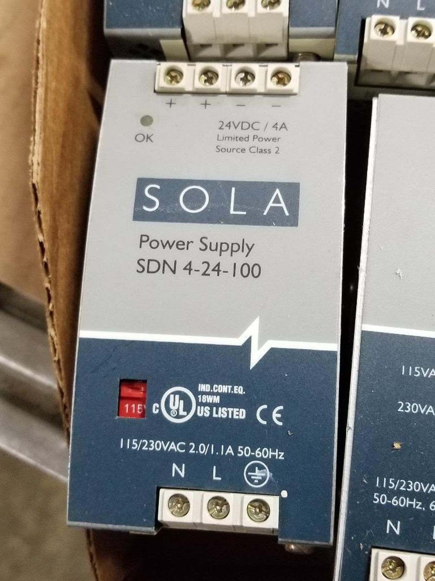 Assorted Sola Power supply. SDN5-24-100, SDN10-24-100. - Image 2 of 8