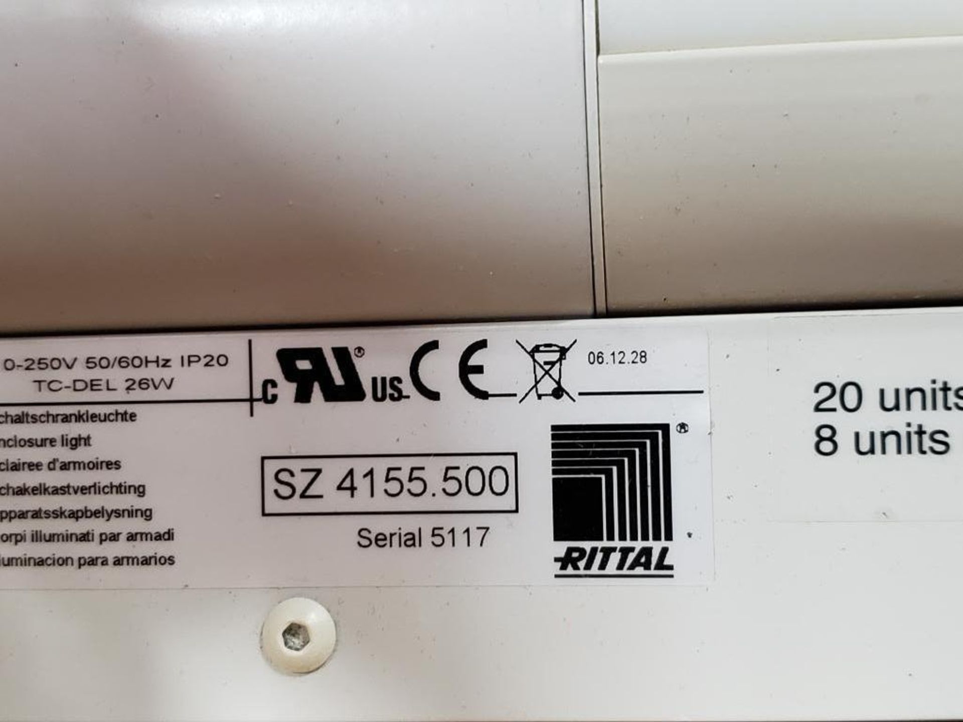 Rittal SZ-4155.500 Universal cabinet light with motion detector. Cord included. - Image 3 of 4