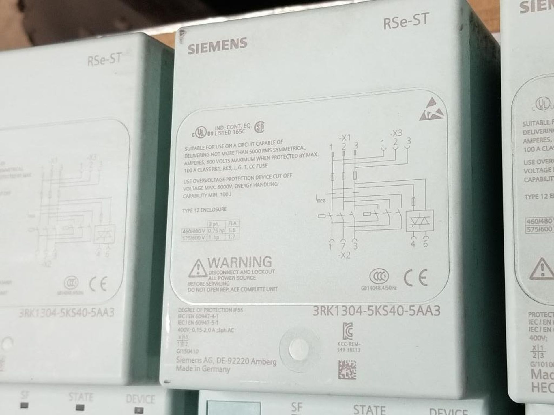 Siemens RSe-ST 3RK1304-5KS40-5AA3 Reversing starter and flow control line. - Image 3 of 6