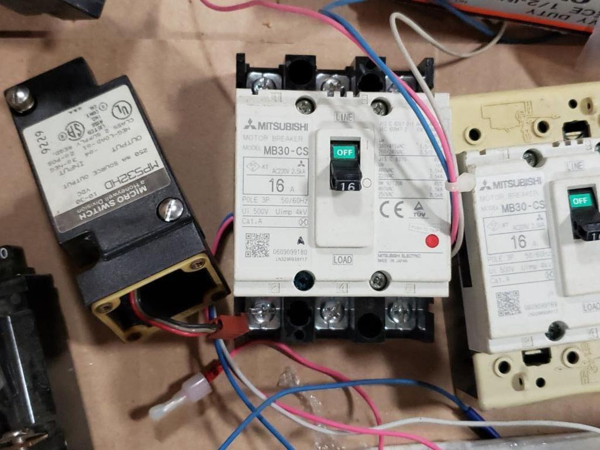 Assorted electrical. Mitsubishi, Micro-Switch, APC. - Image 3 of 12