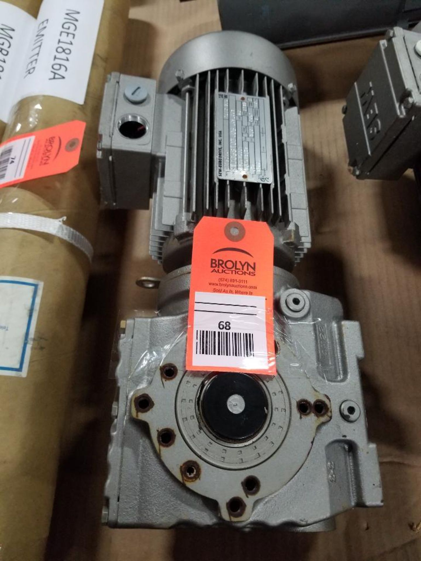 .75HP Sew-Eurodrive DFT80K4 motor. 230/400V, 1360RPM.