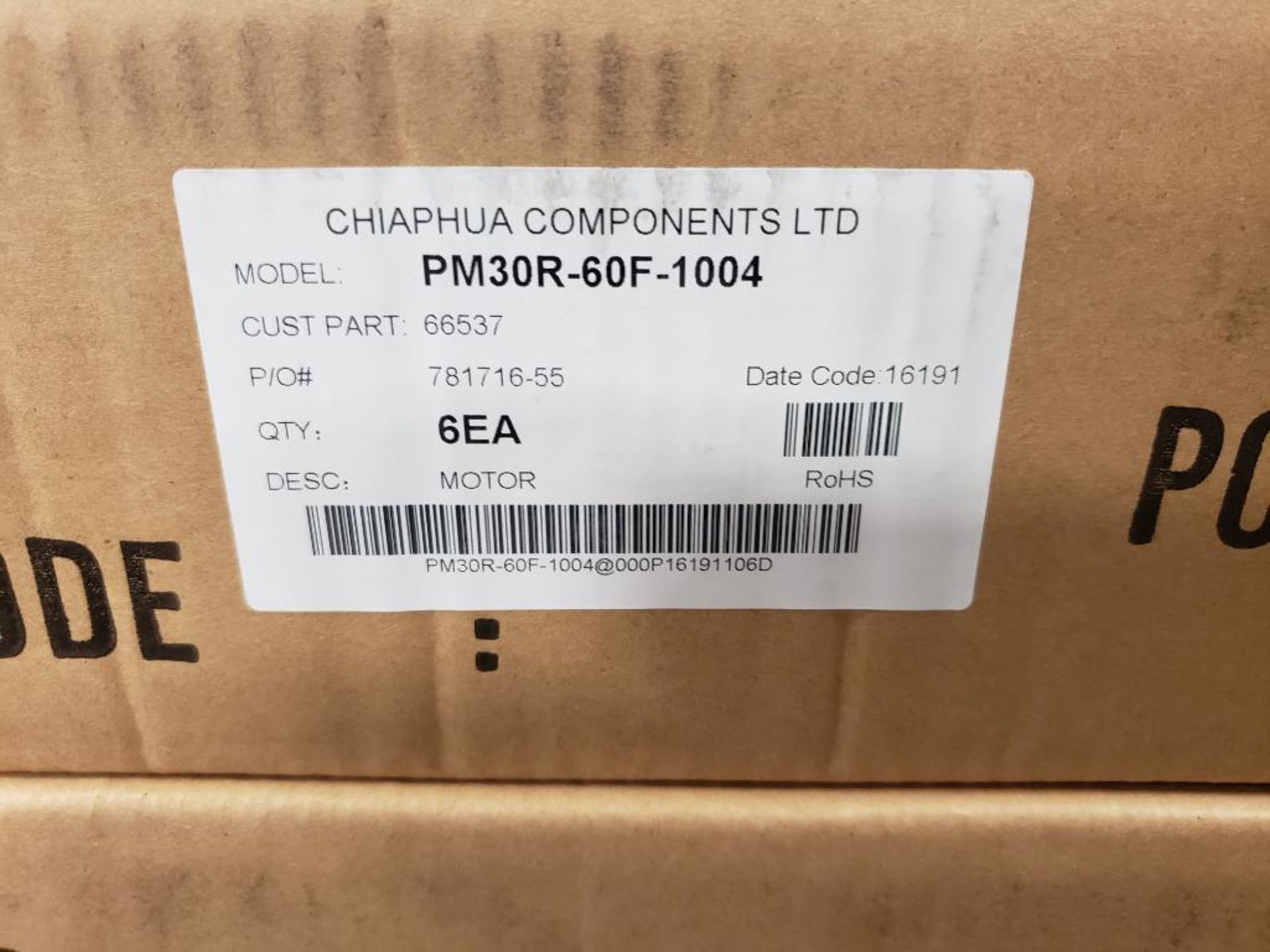Qty 18 - Chiaphua components PM30R-60F-1004. Atwood Mobile 66537 12VDC Motors. New in box. - Image 2 of 5