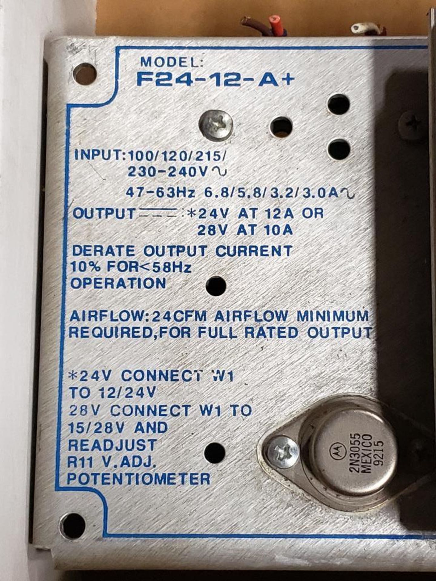 Condor F24-12-A+ Power supply. - Image 2 of 6