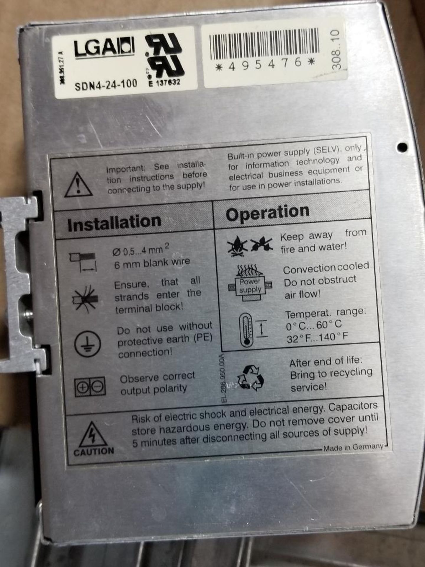 Assorted Sola Power supply. SDN5-24-100, SDN10-24-100. - Image 3 of 8