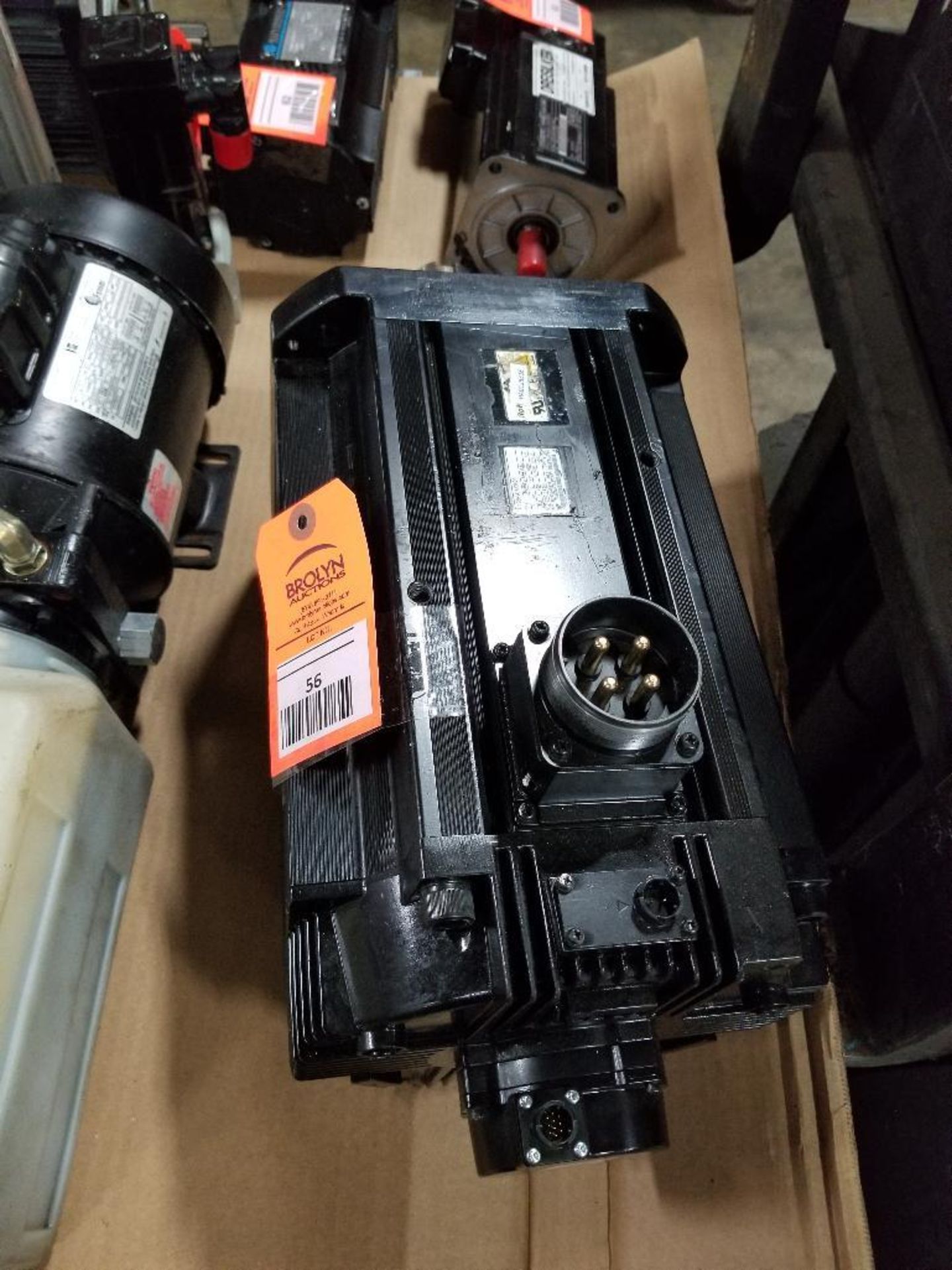 11kW Yaskawa Electric AC Servo Motor. SGMGV-1AA3A6E. 200V, 1500RPM.