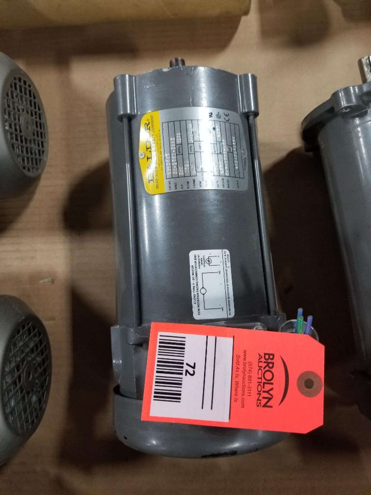 3/4HP Baldor industrial motor COP3440, 34-5990-3662. 1750RPM, 56C-Frame.