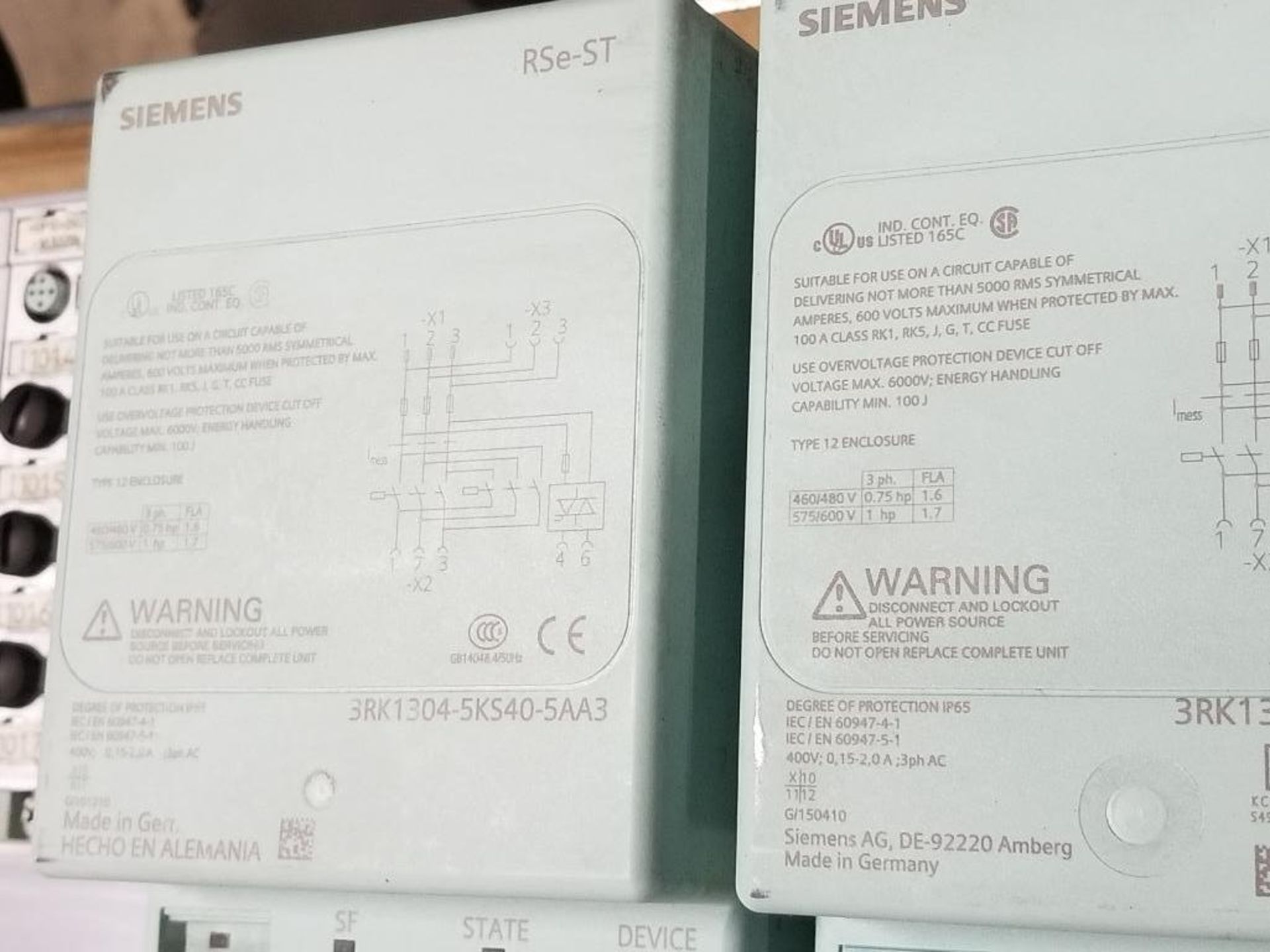 Siemens RSe-ST 3RK1304-5KS40-5AA3 Reversing starter and flow control line. - Image 4 of 6