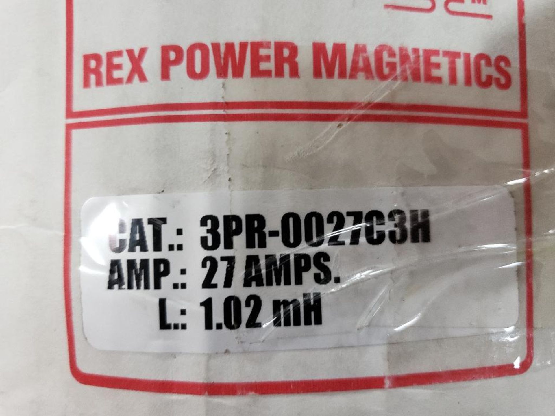 Rex Power Magnetics 3PR-0027C3M 27AMP, 1.02mH. - Image 2 of 3