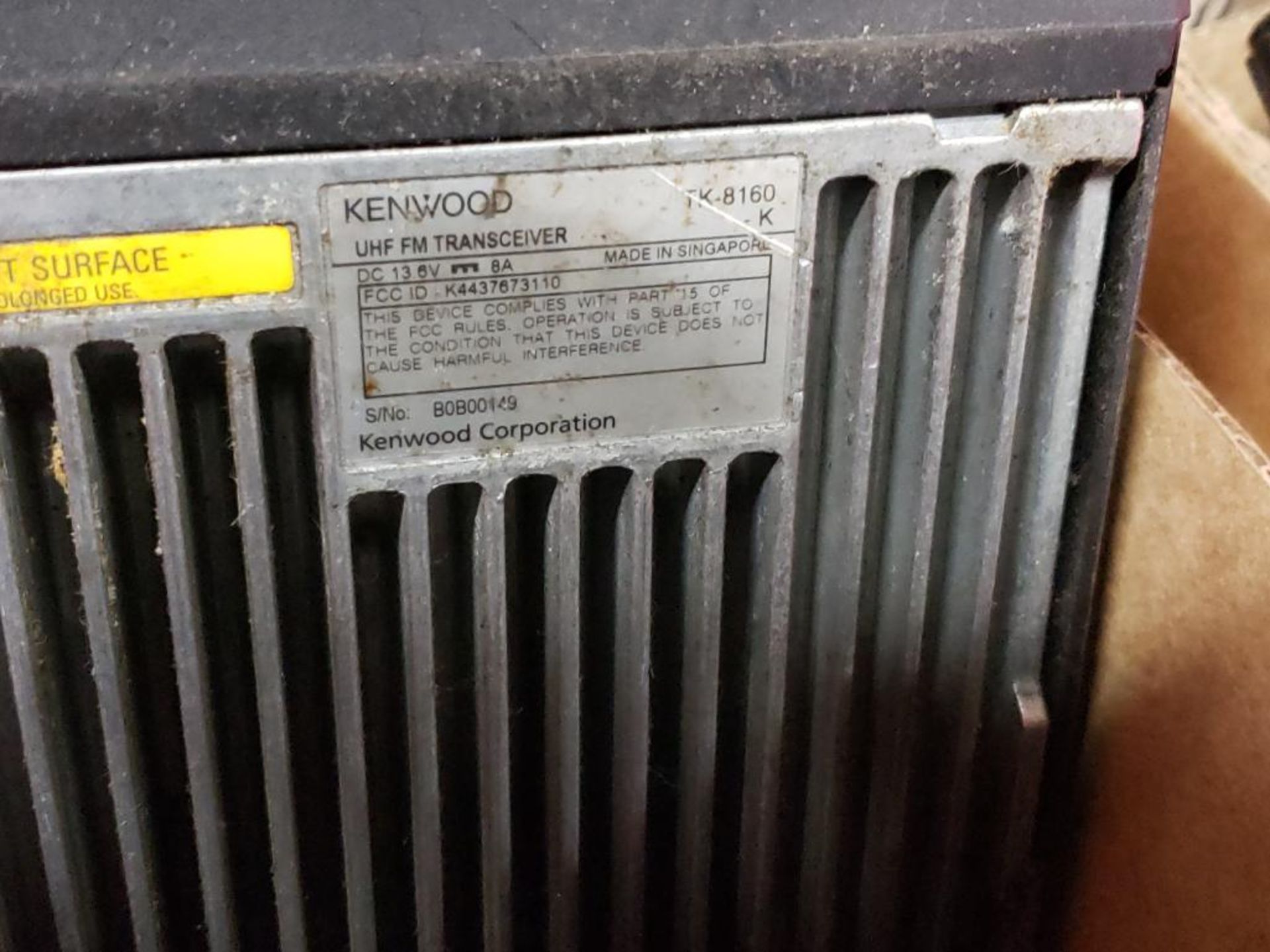 Qty 2 - Kenwood TK-8160 UHF FM Transmitter. - Image 2 of 3