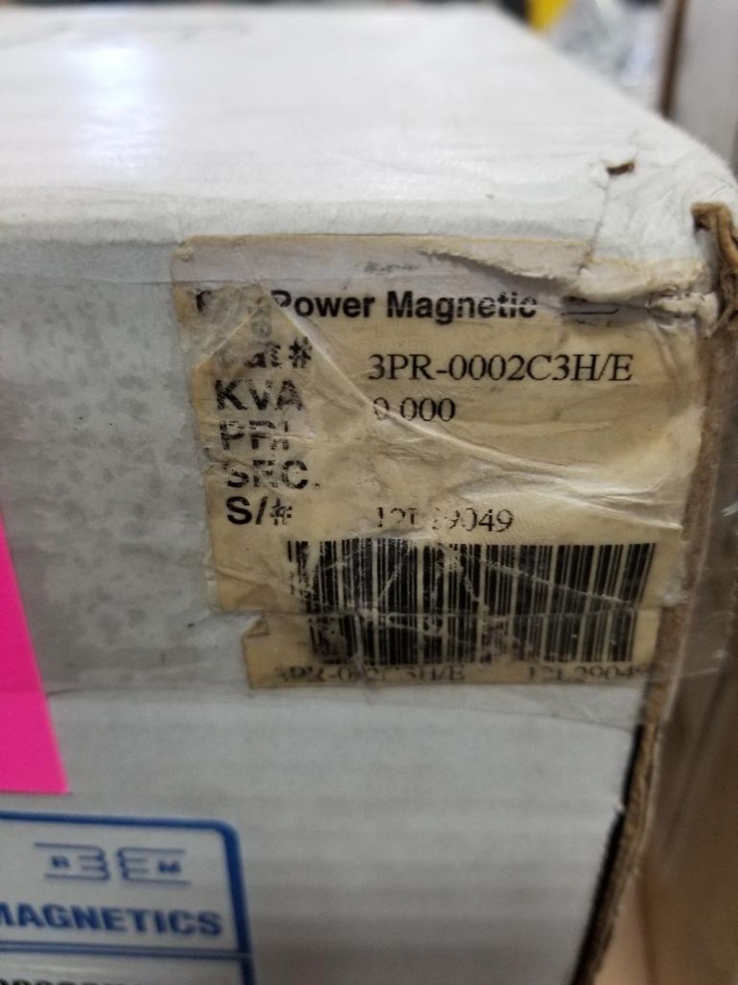 Rex Power Magnetics 3PR-0002C3H/E 2AMP 13.78mH Reactor. - Image 3 of 4