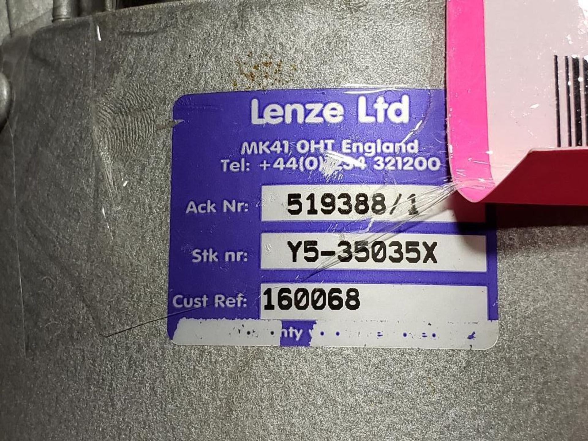 0.3kW Lenze LTD. MA71A4 motor. 277/480V, 1640RPM. - Image 3 of 4
