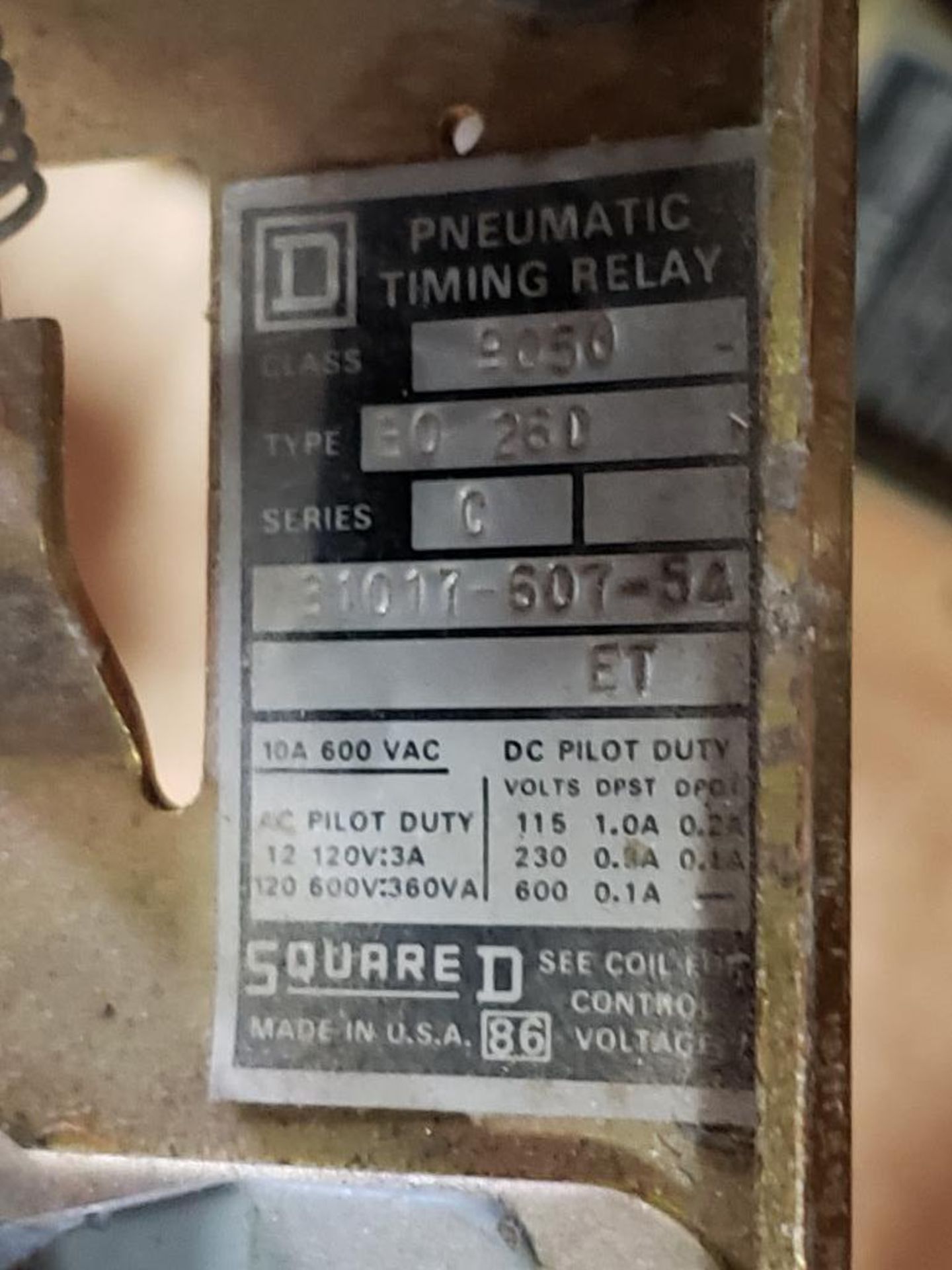 Assorted electrical timing relay. Square-D. - Image 4 of 6