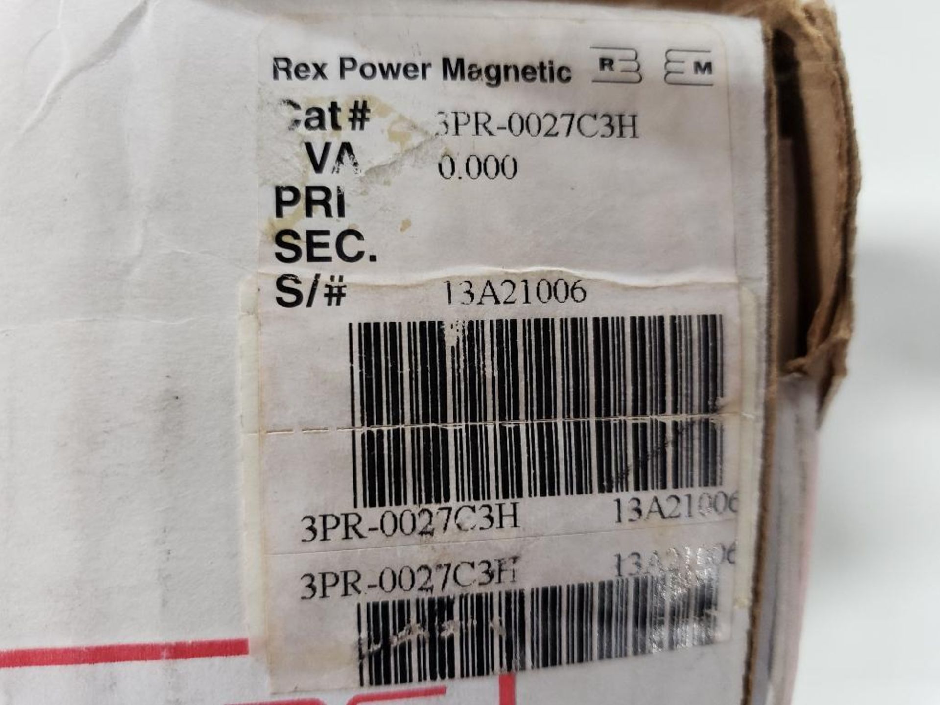 Rex Power Magnetics 3PR-0027C3M 27AMP, 1.02mH. - Image 3 of 3