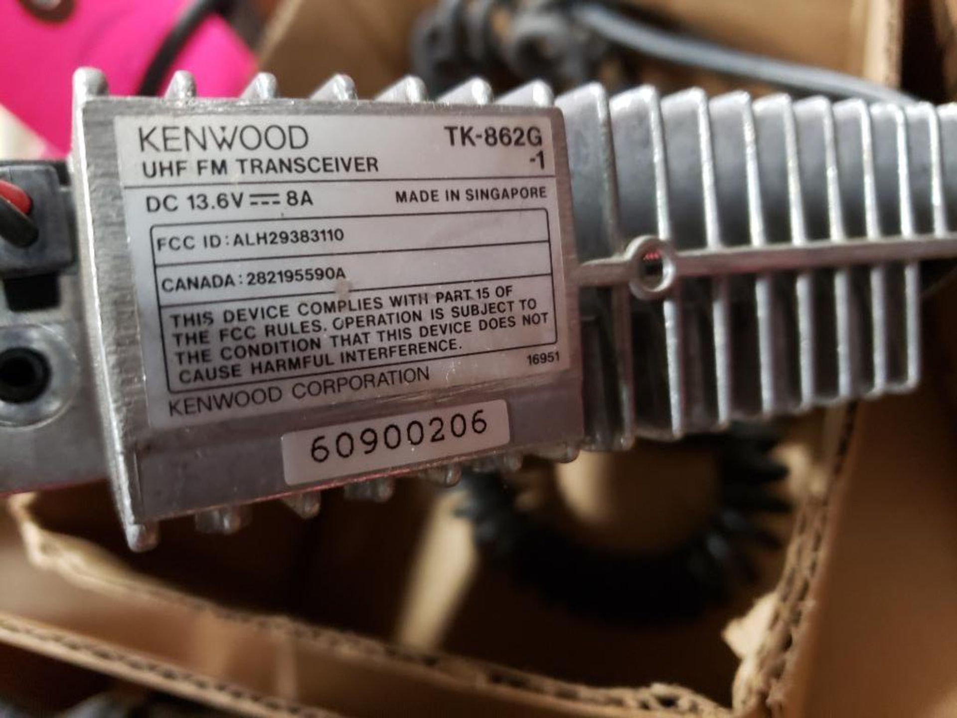 Kenwood TK-862G UHF FM Transceiver. - Image 2 of 2