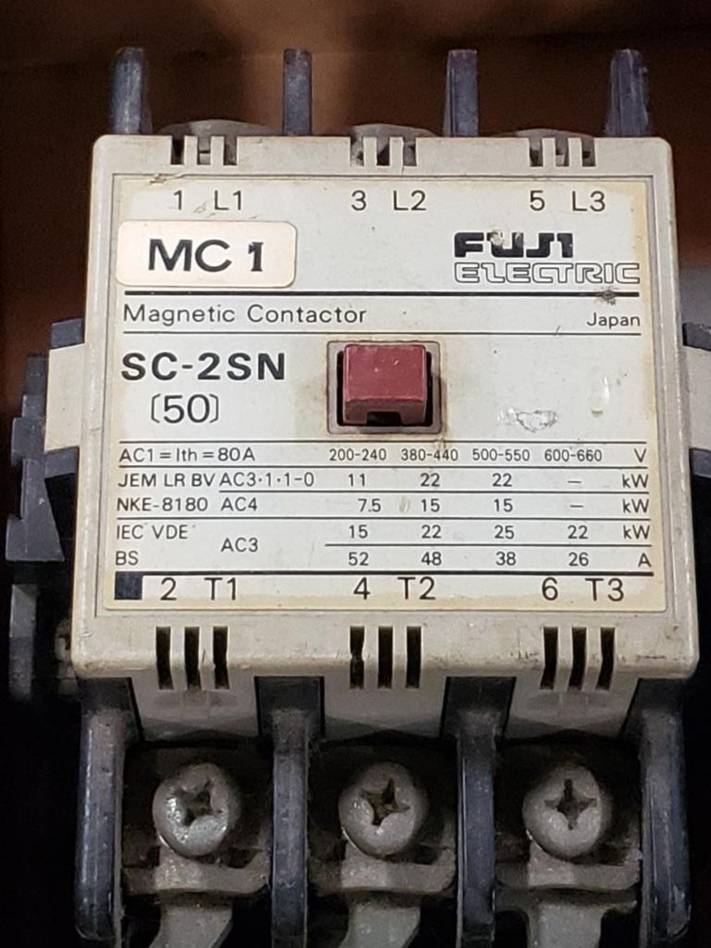 Qty 2 - Fuji electric SC-2SN Magnetic contactor. - Image 2 of 3