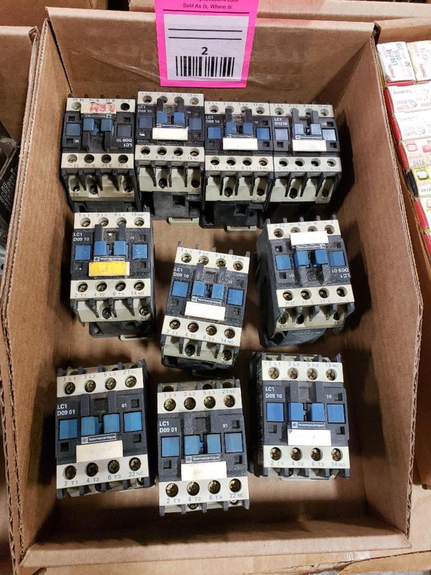 Qty 10 - Assorted contactors. Telemecanique.
