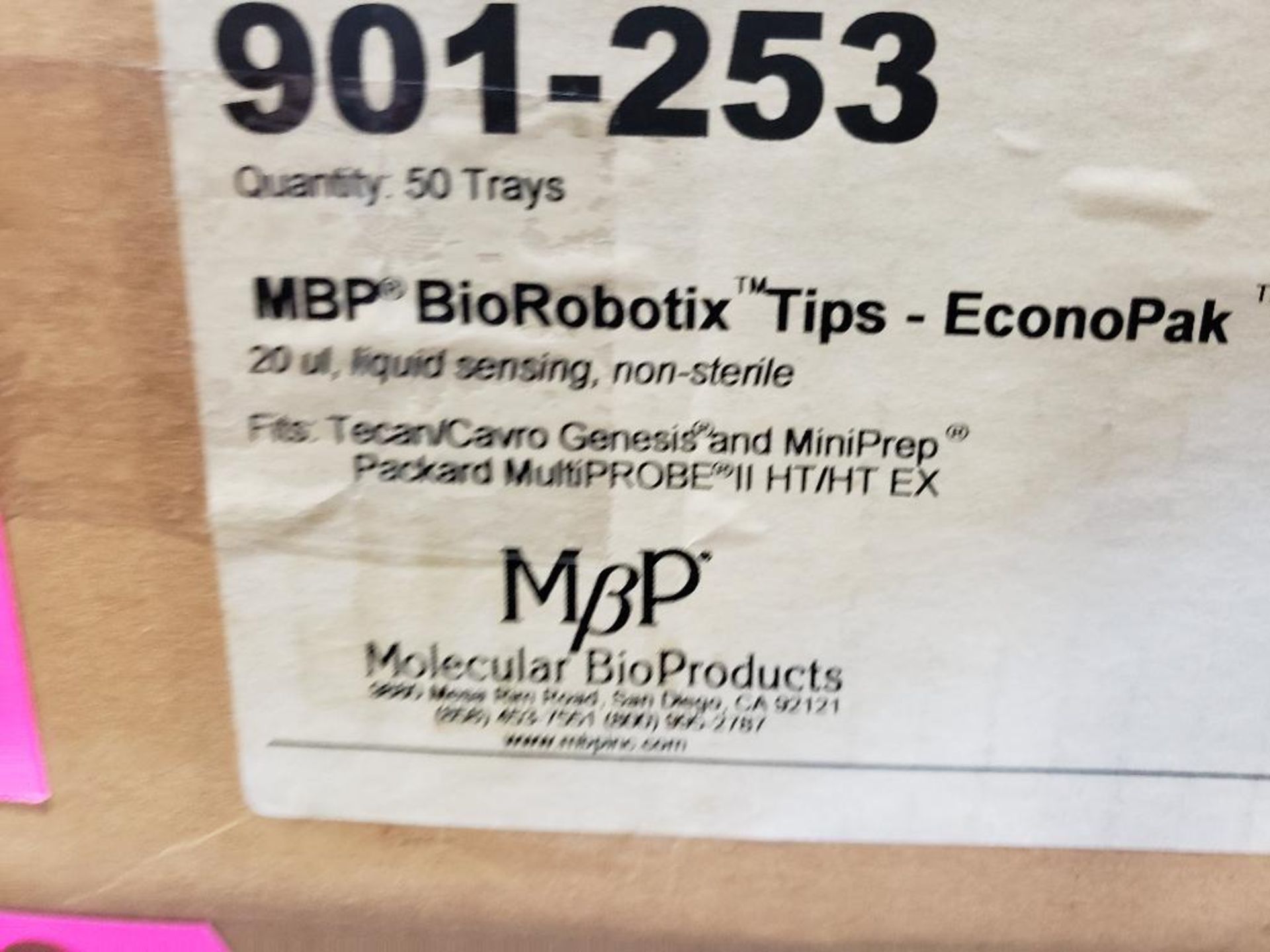 Qty 50 - MBP Molecular BioProducts BioRobotix Tips EconoPak 901-253. - Image 2 of 2