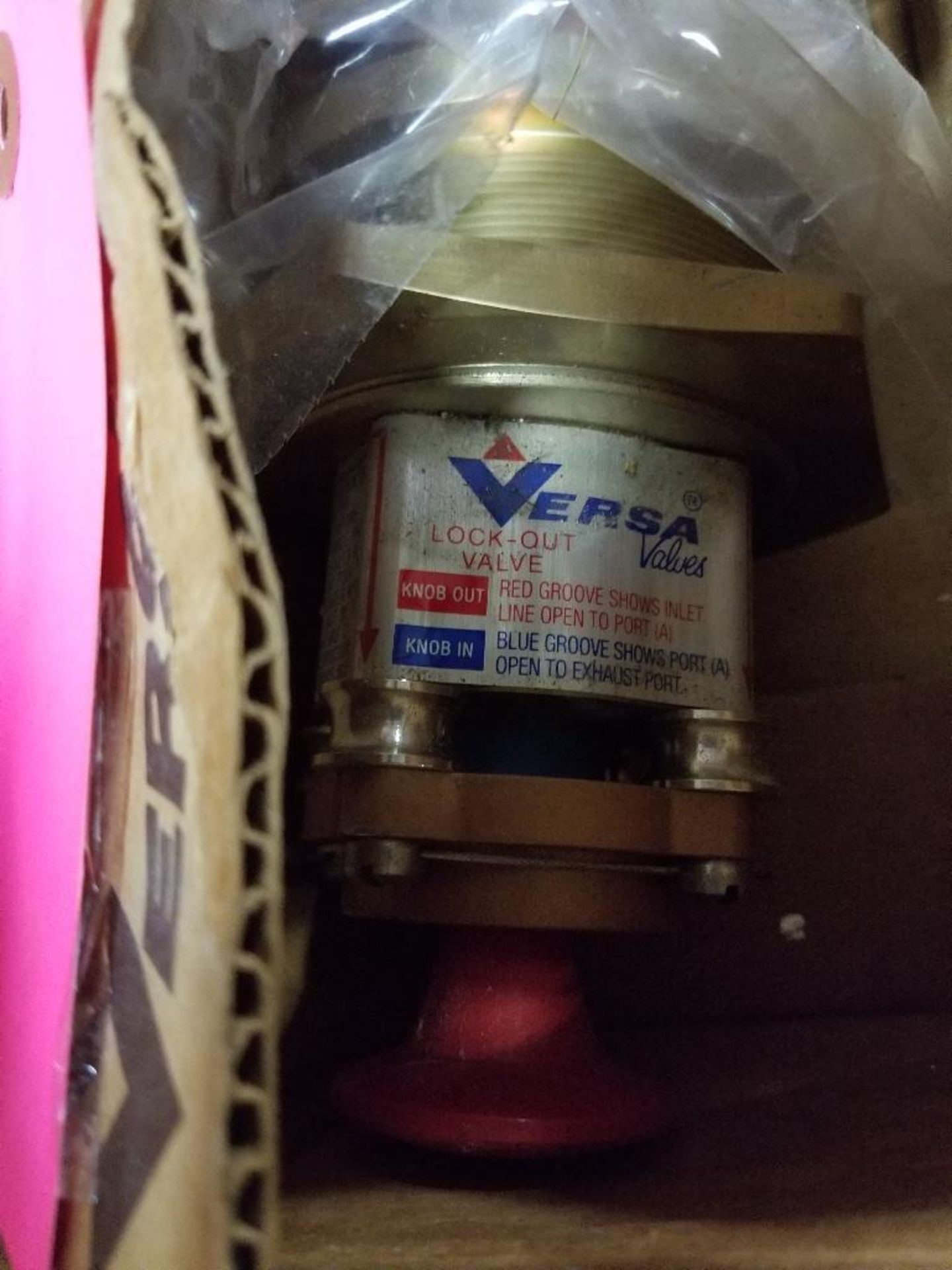 Versa Valves lock-out valve. VIZ-3701-L0VB-P.