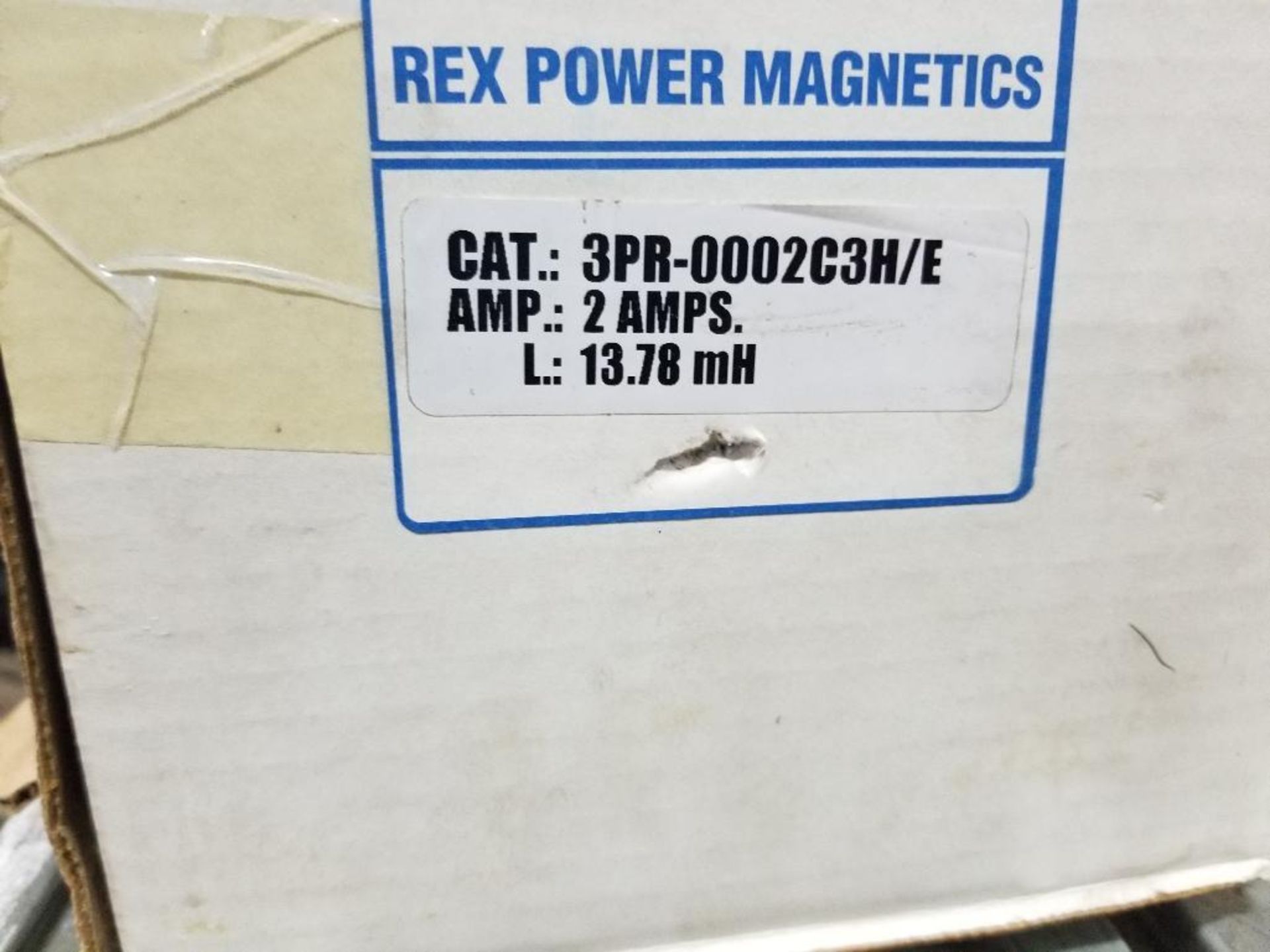 Rex Power Magnetics 3PR-0002C3H/E 2AMP 13.78mH Reactor.