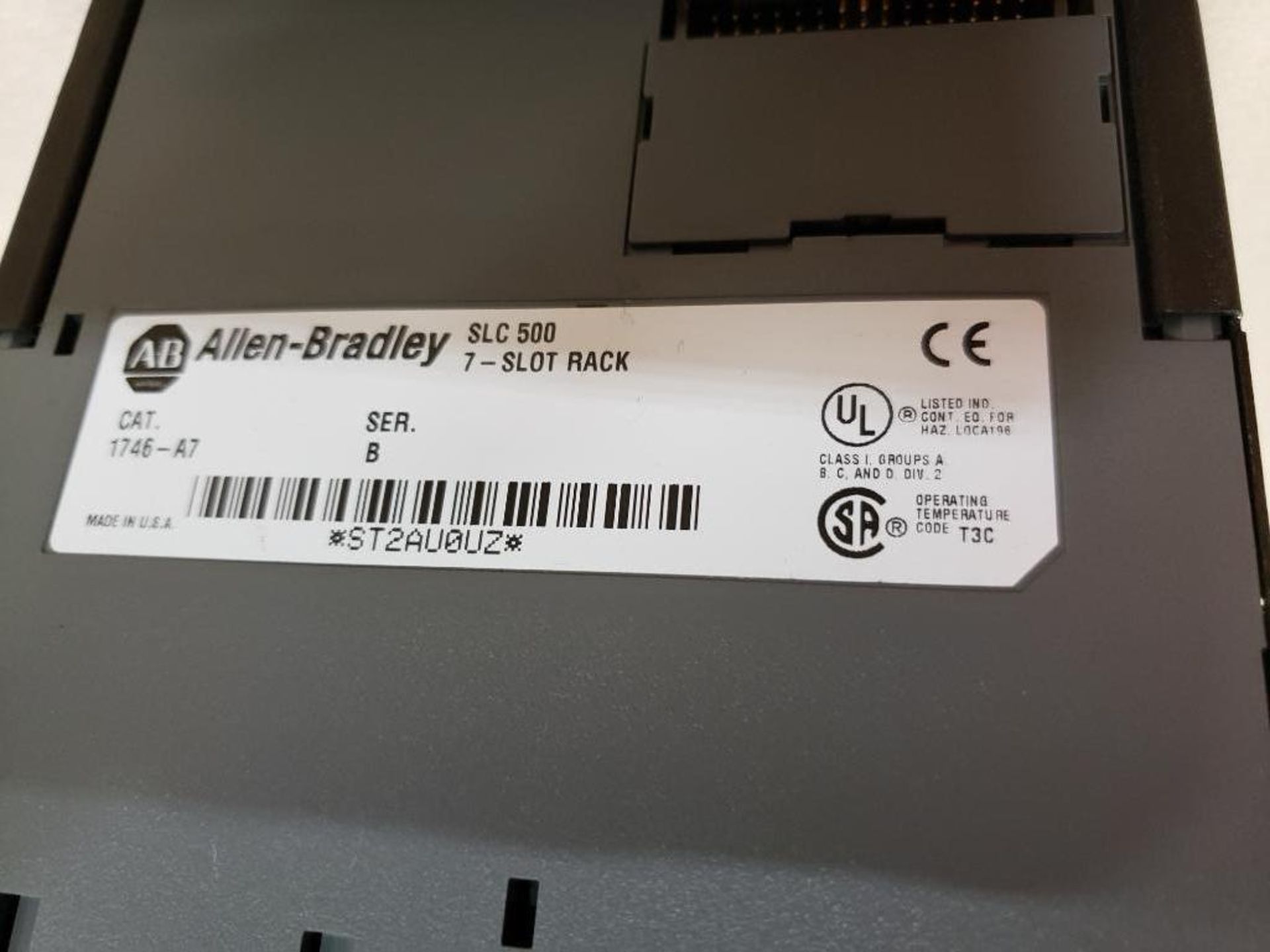 Allen Bradley SLC-500 PLC Rack. Keyed CPU Module. - Image 5 of 5