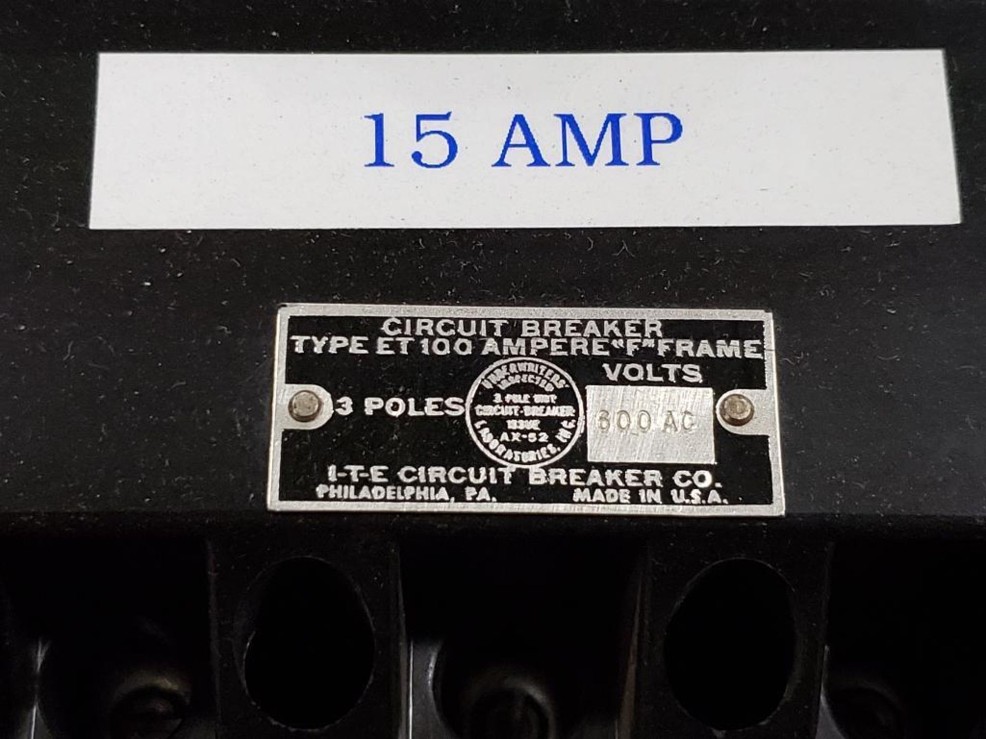 Qty 2 - Assorted ITE molded case breaker. 30 and 15 amps. - Image 2 of 7