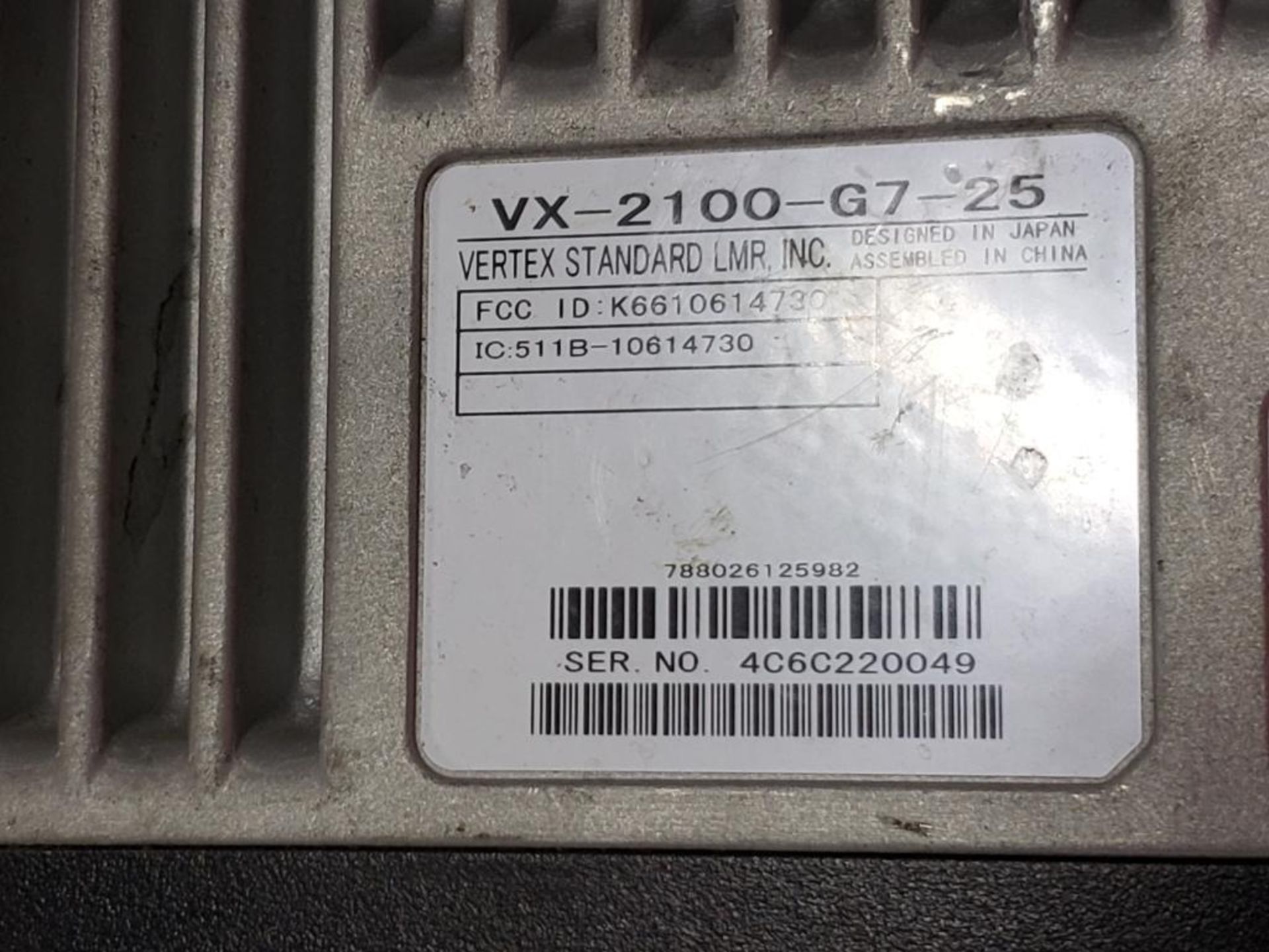 Vertex VX-2100-G7-25 2-way radio. - Image 2 of 2