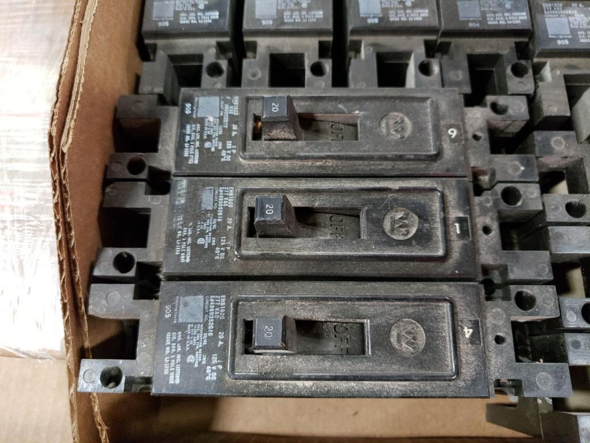 Qty 14 - Assorted Westinghouse molded case breaker. 20 AMP. - Image 3 of 10