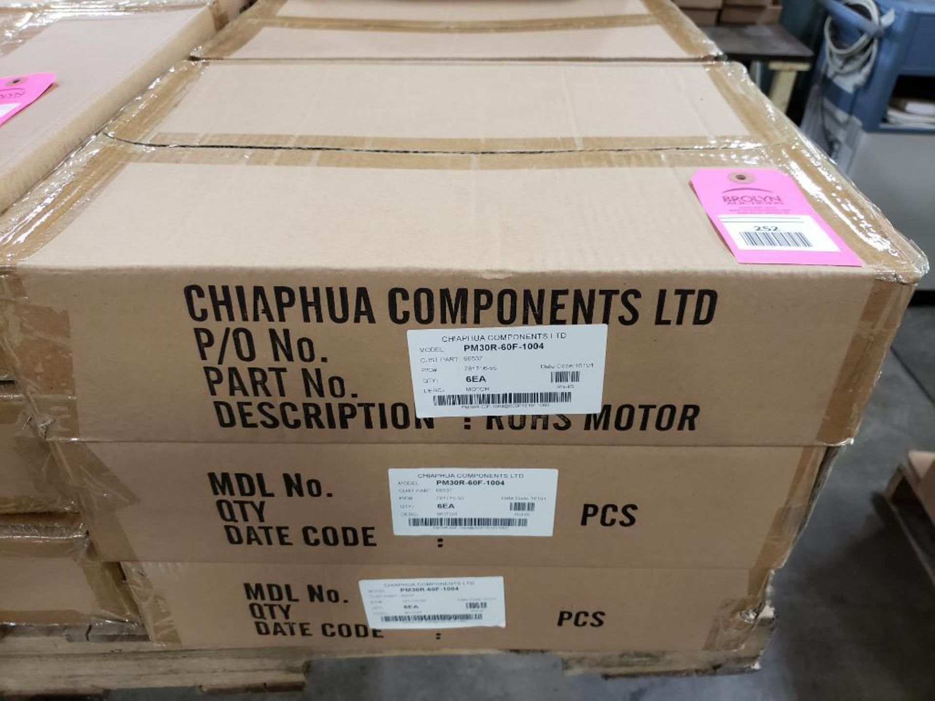 Qty 18 - Chiaphua components PM30R-60F-1004. Atwood Mobile 66537 12VDC Motors. New in box.