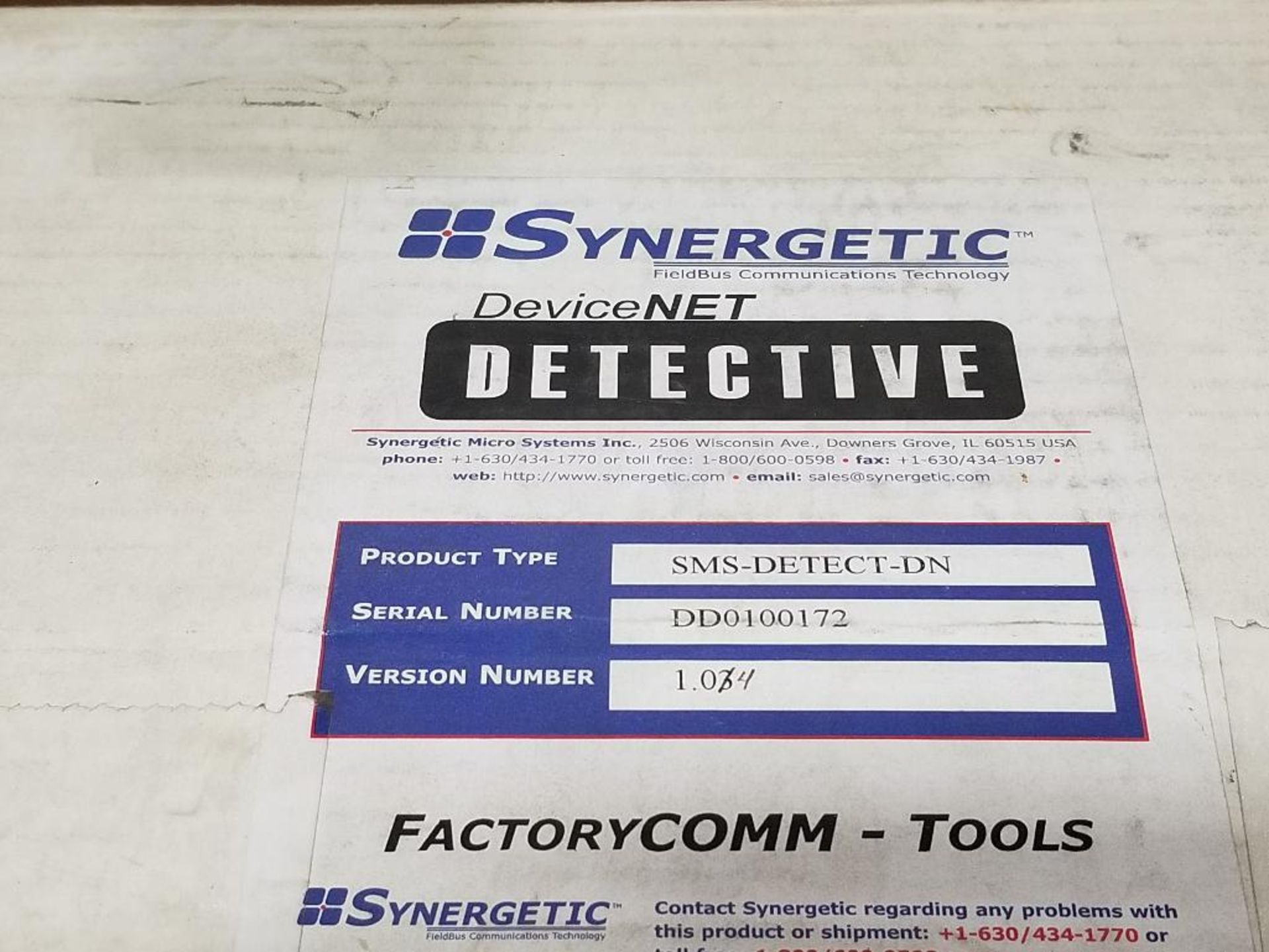 Synergetic DeviceNET Detective SMS-DETECT-DN. New in box. - Image 2 of 4