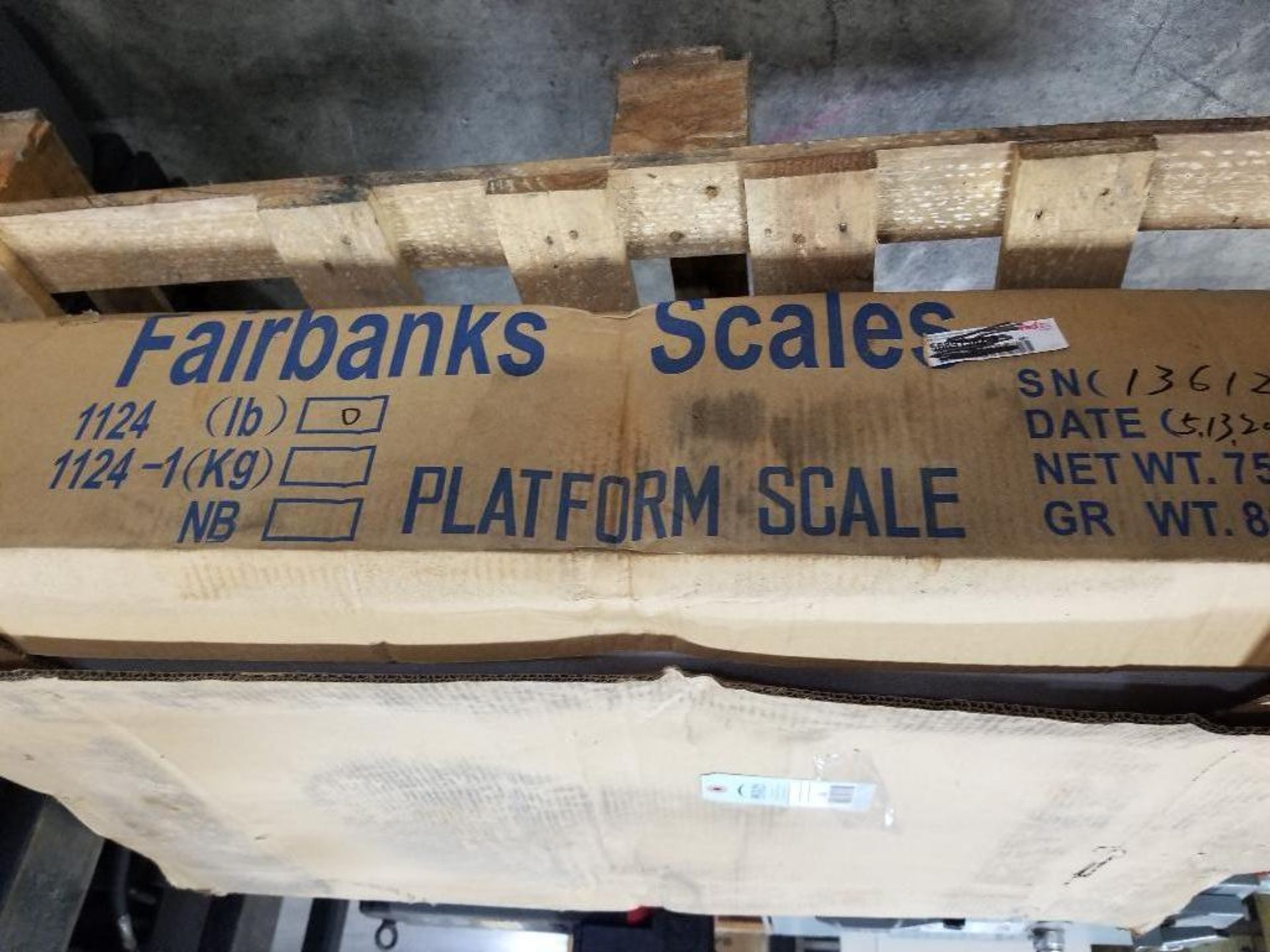 Fairbanks scales 1124 LBS platform scale. - Image 2 of 3