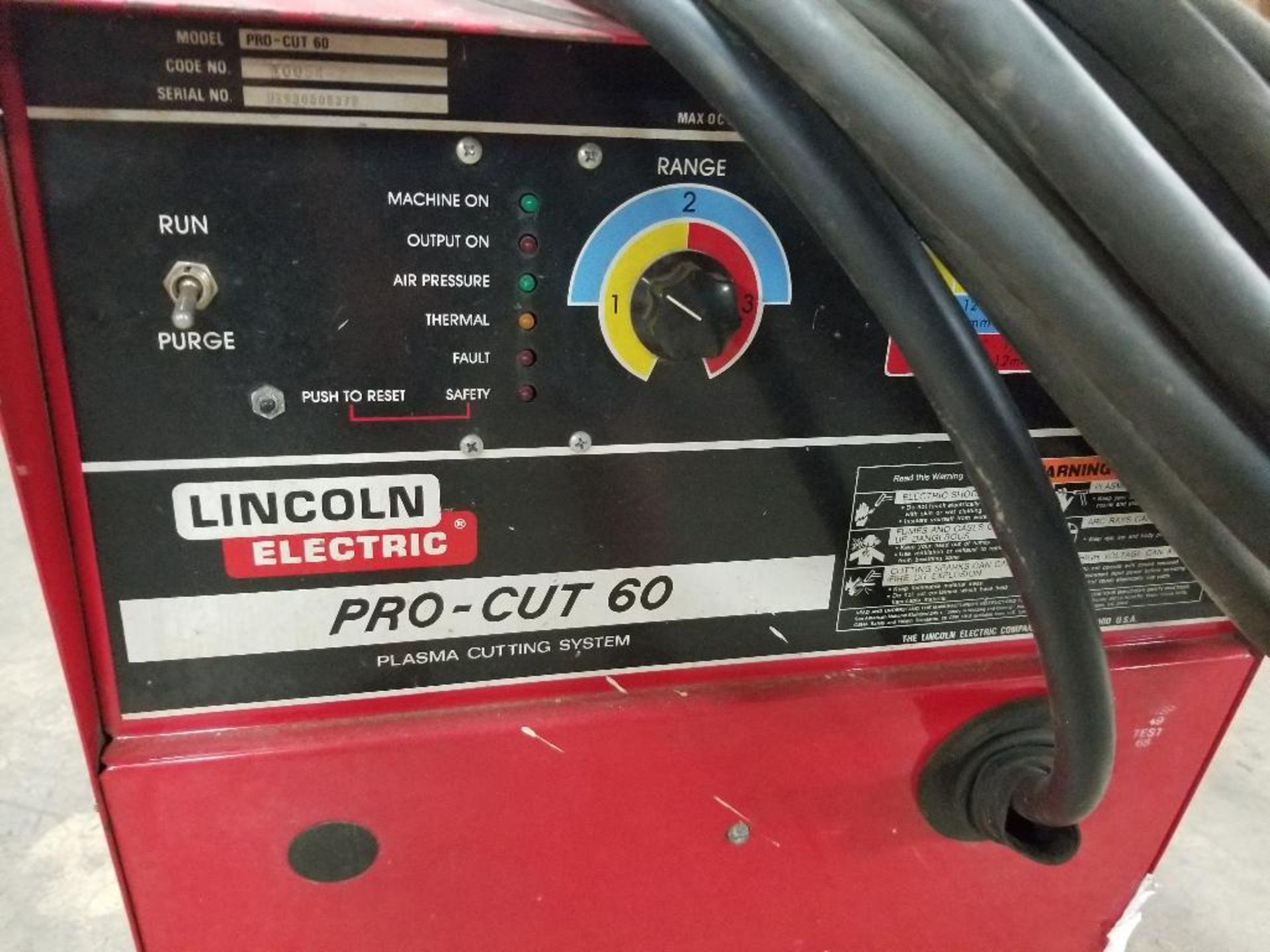 Lincoln Electric Pro-Cut 60 plasma cutting system. 230/460V.. - Image 2 of 7