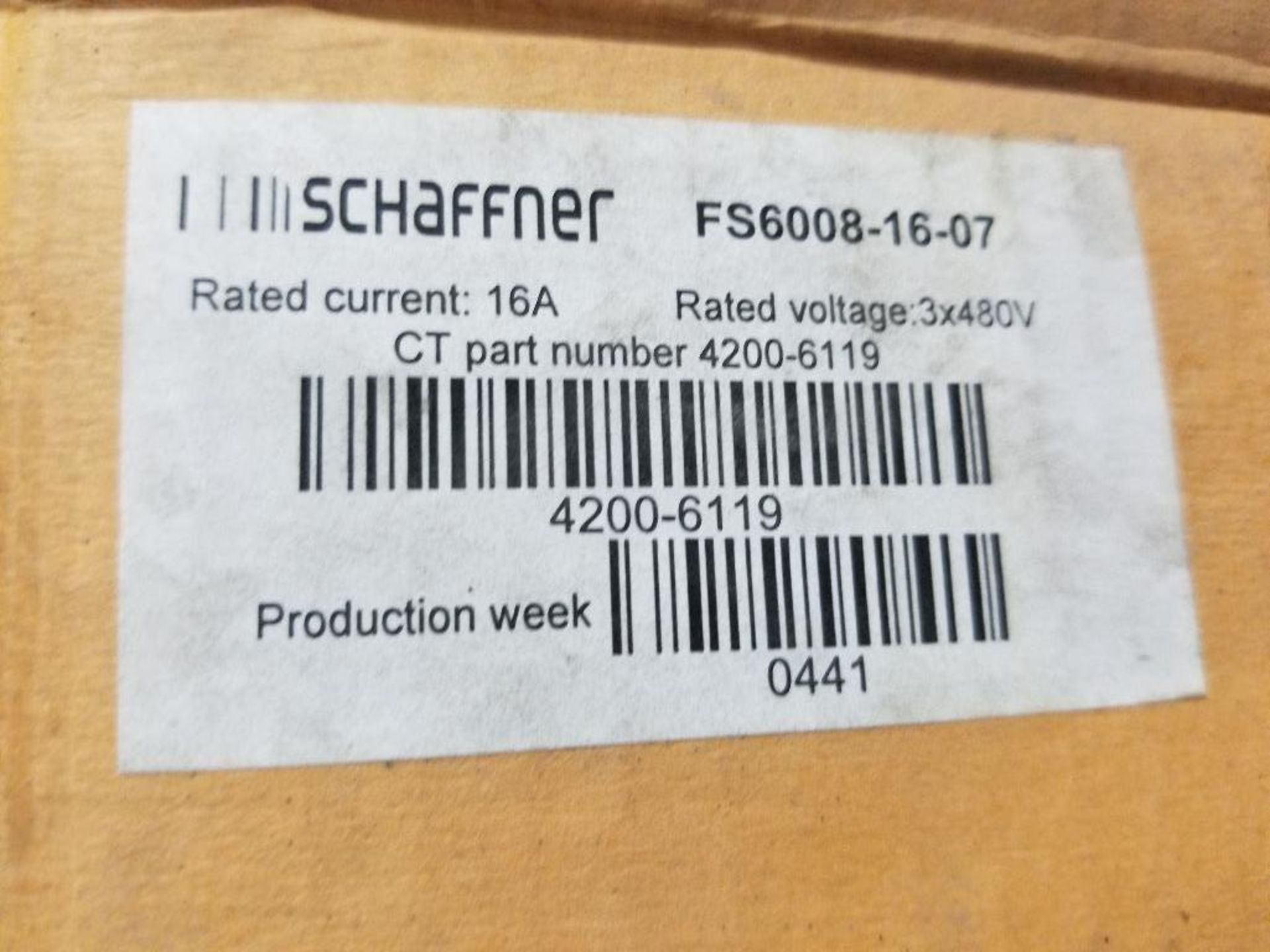 Schaffner FS6008-16-07 RFI filter. - Image 4 of 5