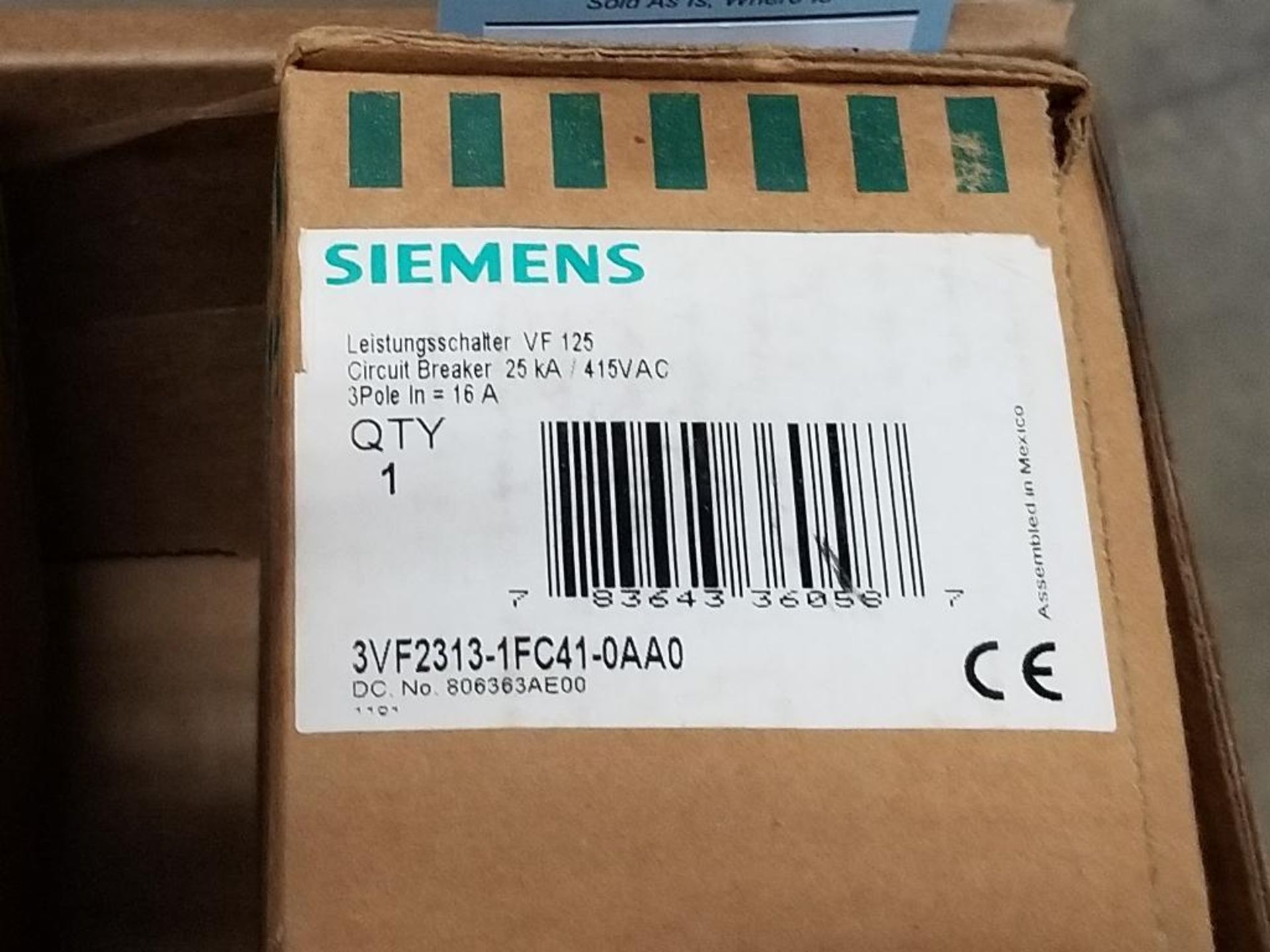 Qty 4 - Assorted electrical Siemens breakers. 3VF2317-1EG41-0AA0, 3VF2313-1FC41-0AA0. - Image 5 of 6