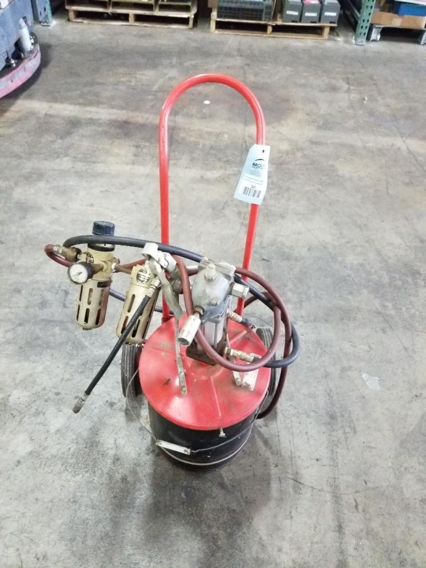 Portable grease station.