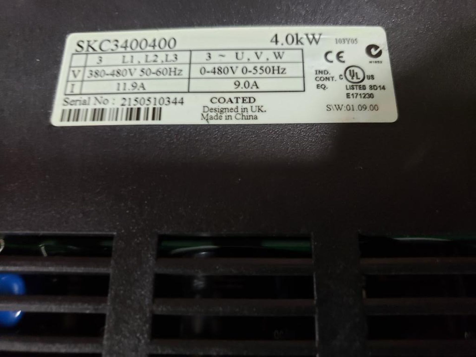 4.0kW Emerson Control Techniques SKC3400400 drive. - Image 4 of 4