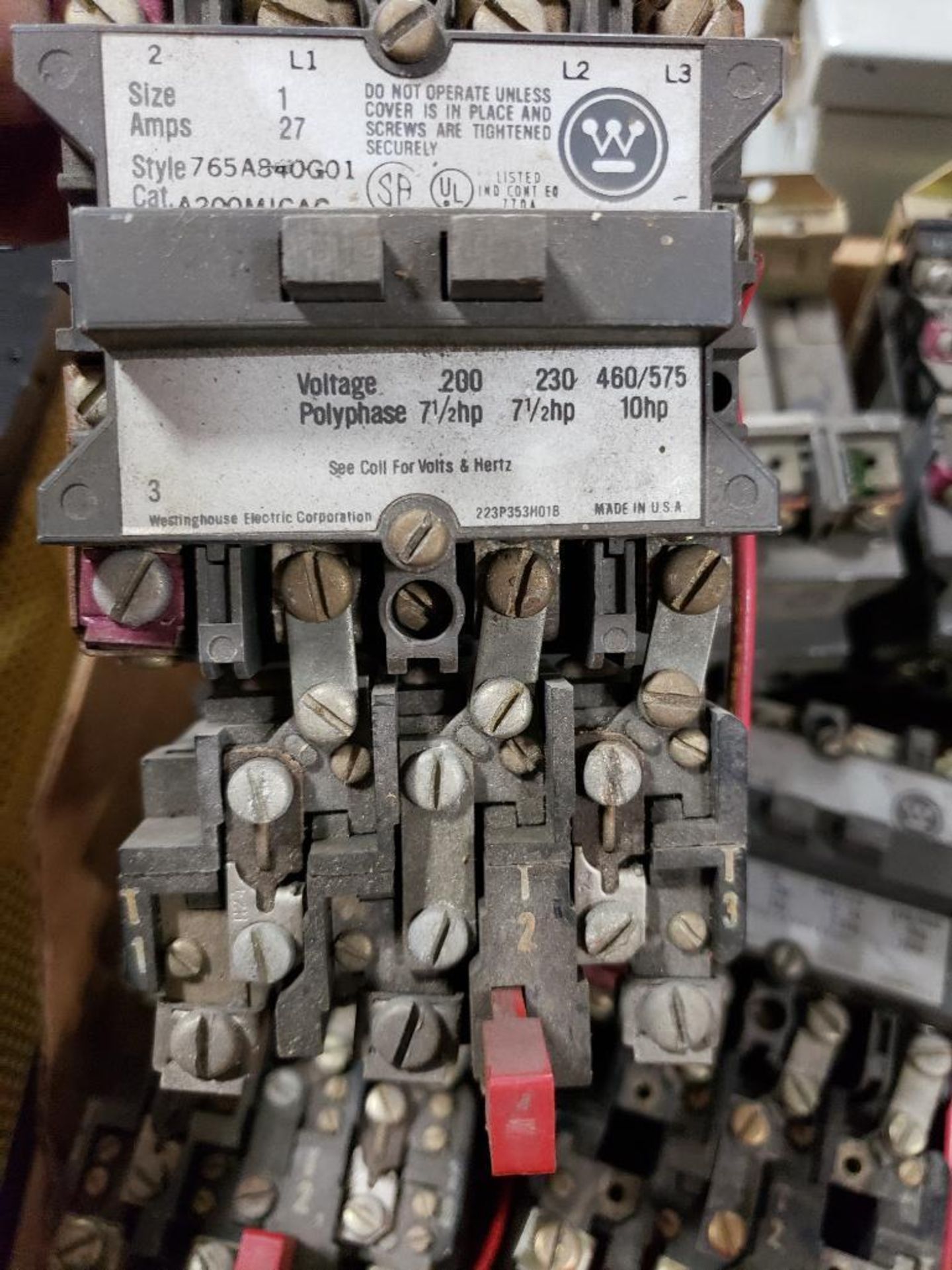 Qty 6 - Westinghouse starter contactors. A200M1CAC 27AMP. - Image 6 of 9