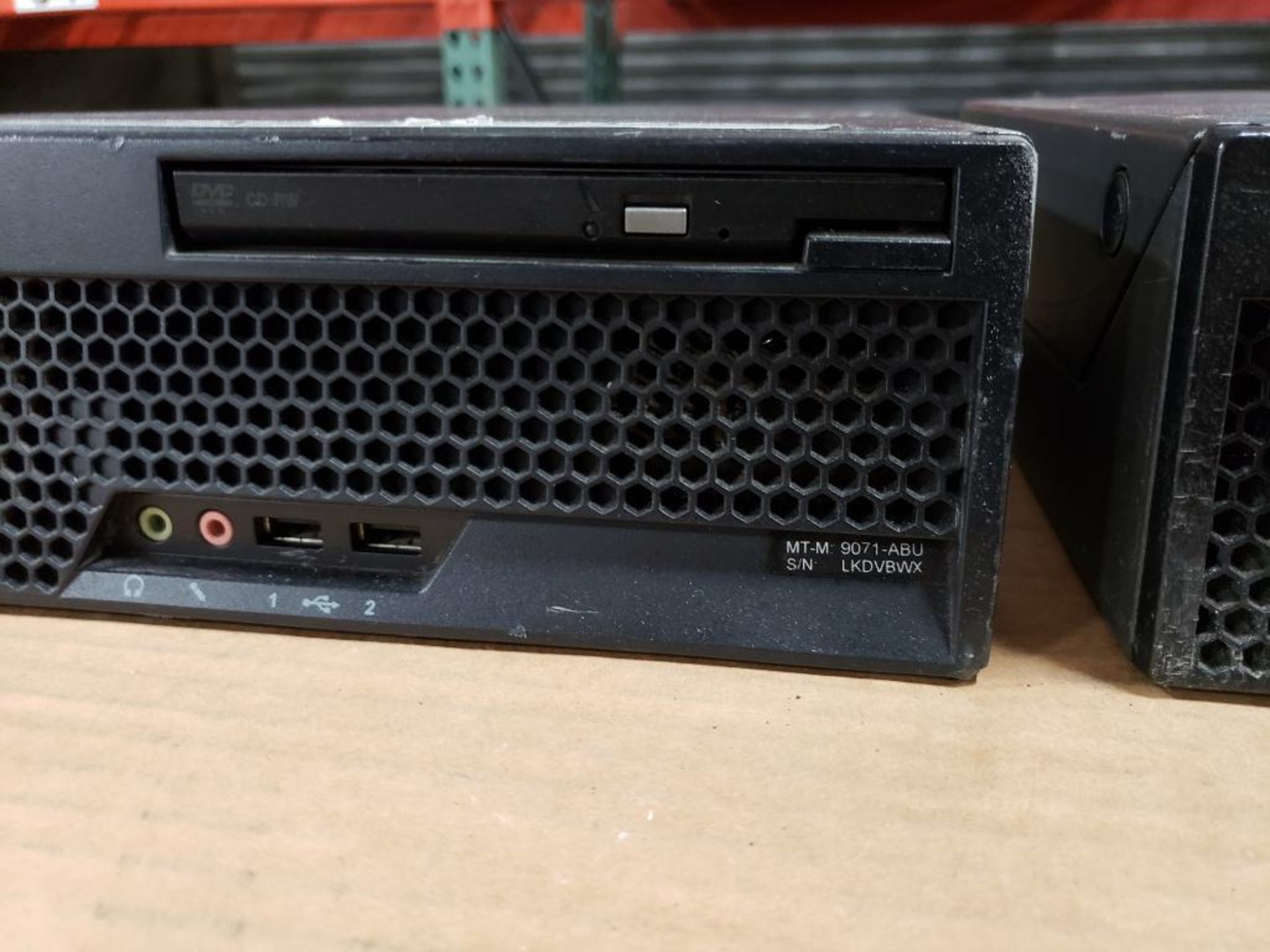 Qty 2 - Lenovo ThinkCentre 9071-ABU desktop computer. - Image 5 of 13