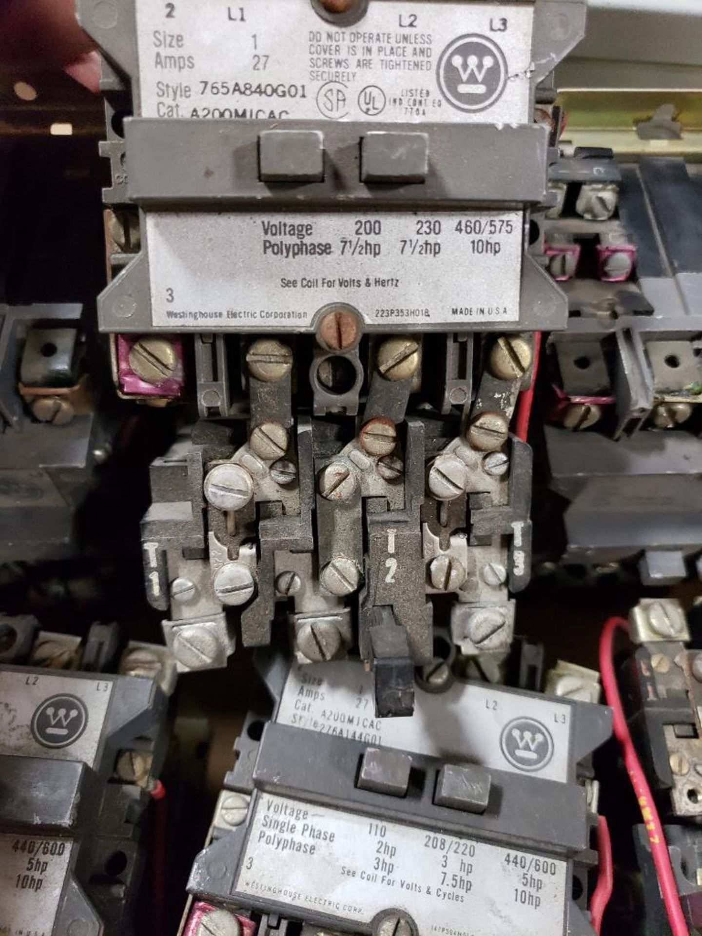 Qty 6 - Westinghouse starter contactors. A200M1CAC 27AMP. - Image 7 of 9