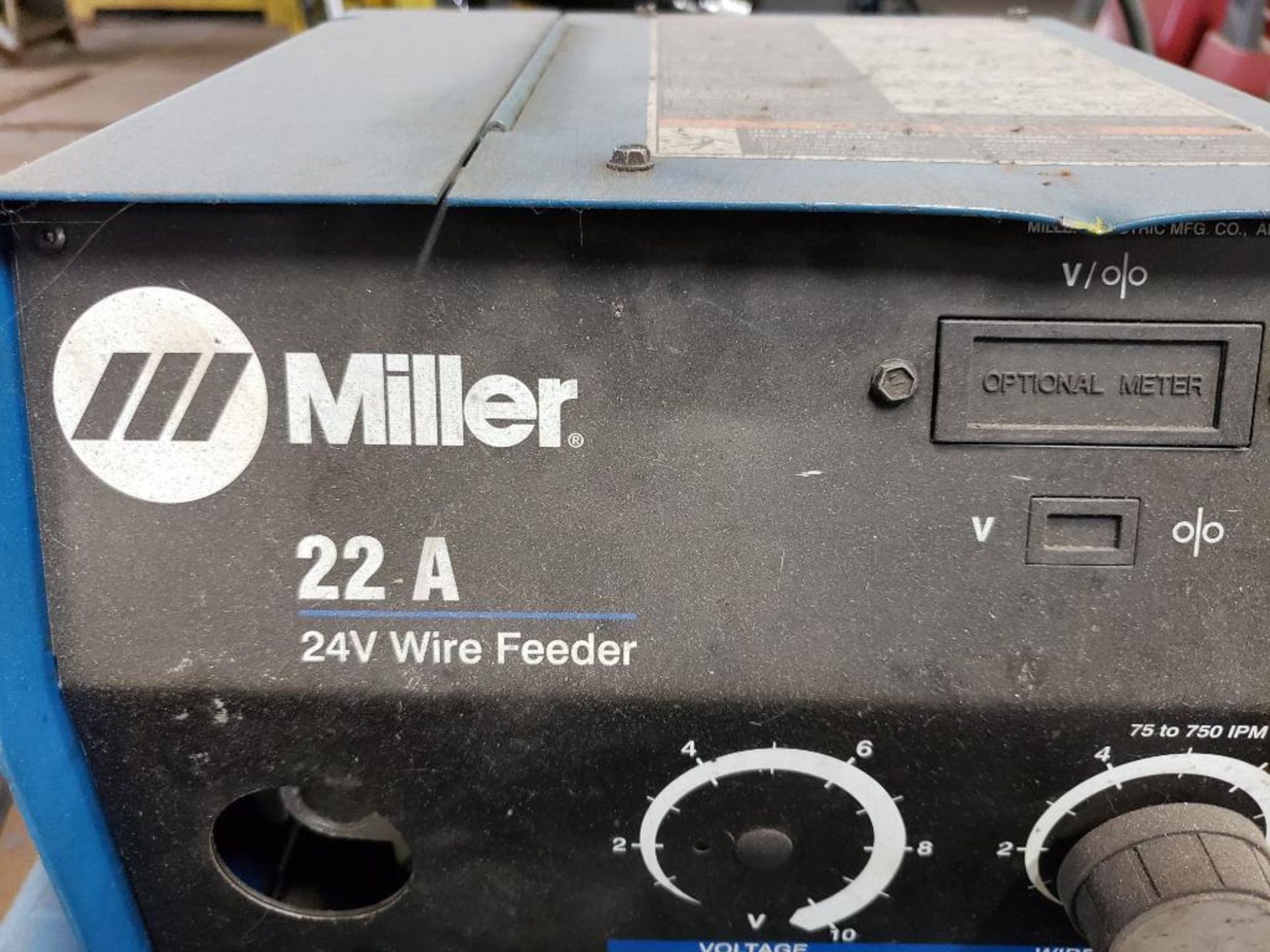 Miller Deltaweld 452 CV-DC Welding power source with 22A 24V wire feeder. - Image 3 of 4