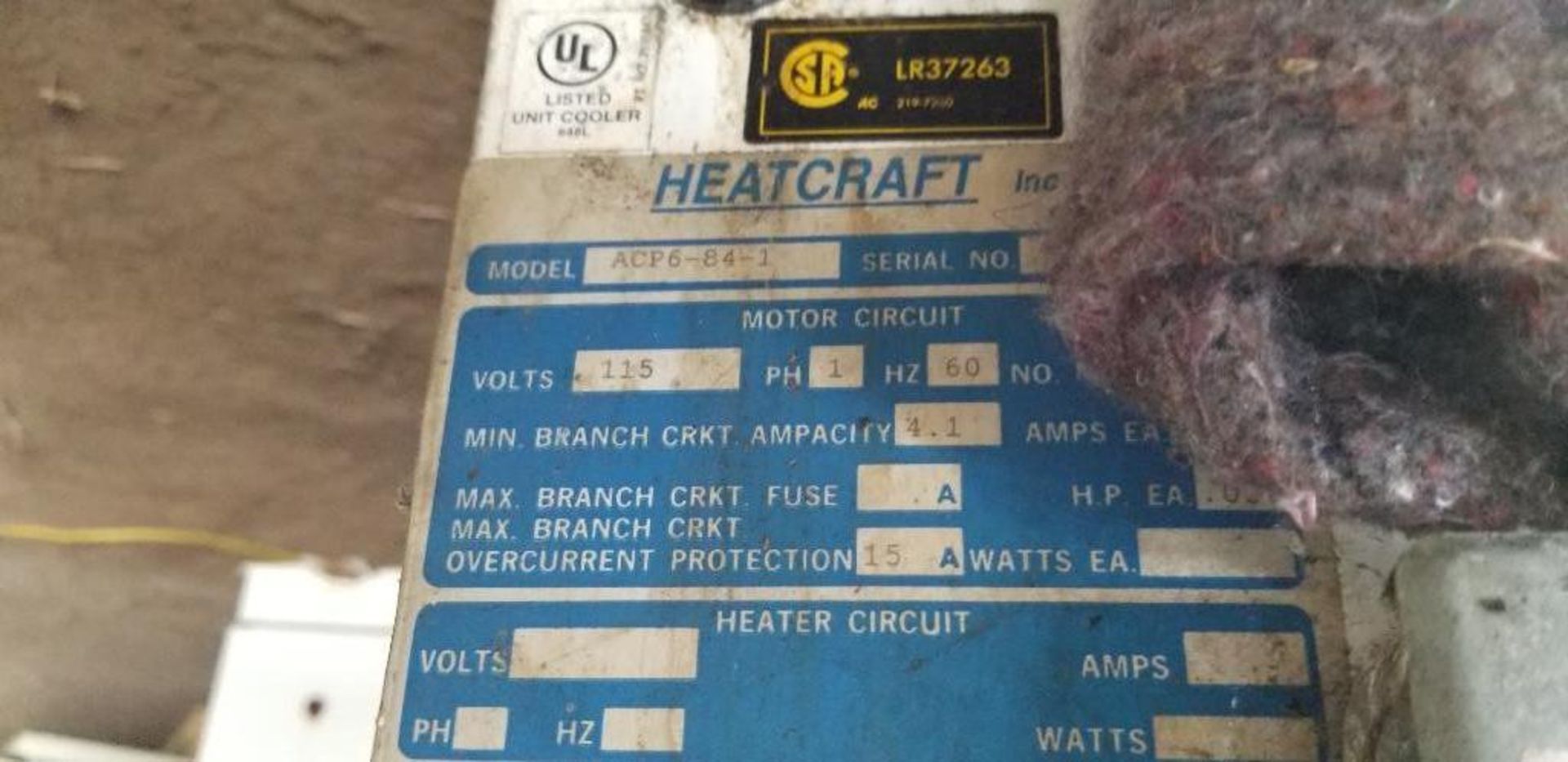 Heatcraft INC. ACP6-84-1 low-profile cooler. 115V, 1PH. - Image 3 of 5