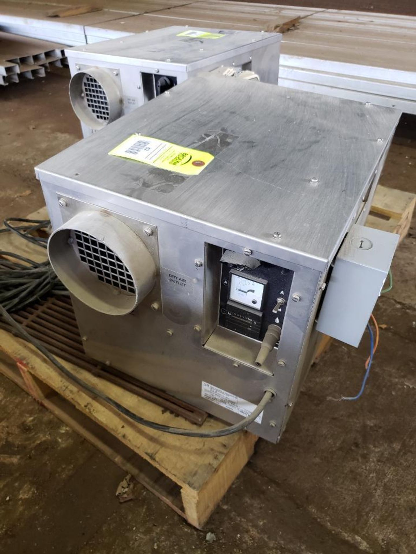 EBAC industrial Products INC. 10501SS-US desiccant dehumidifier. 115V, 1PH, 1.5kW.