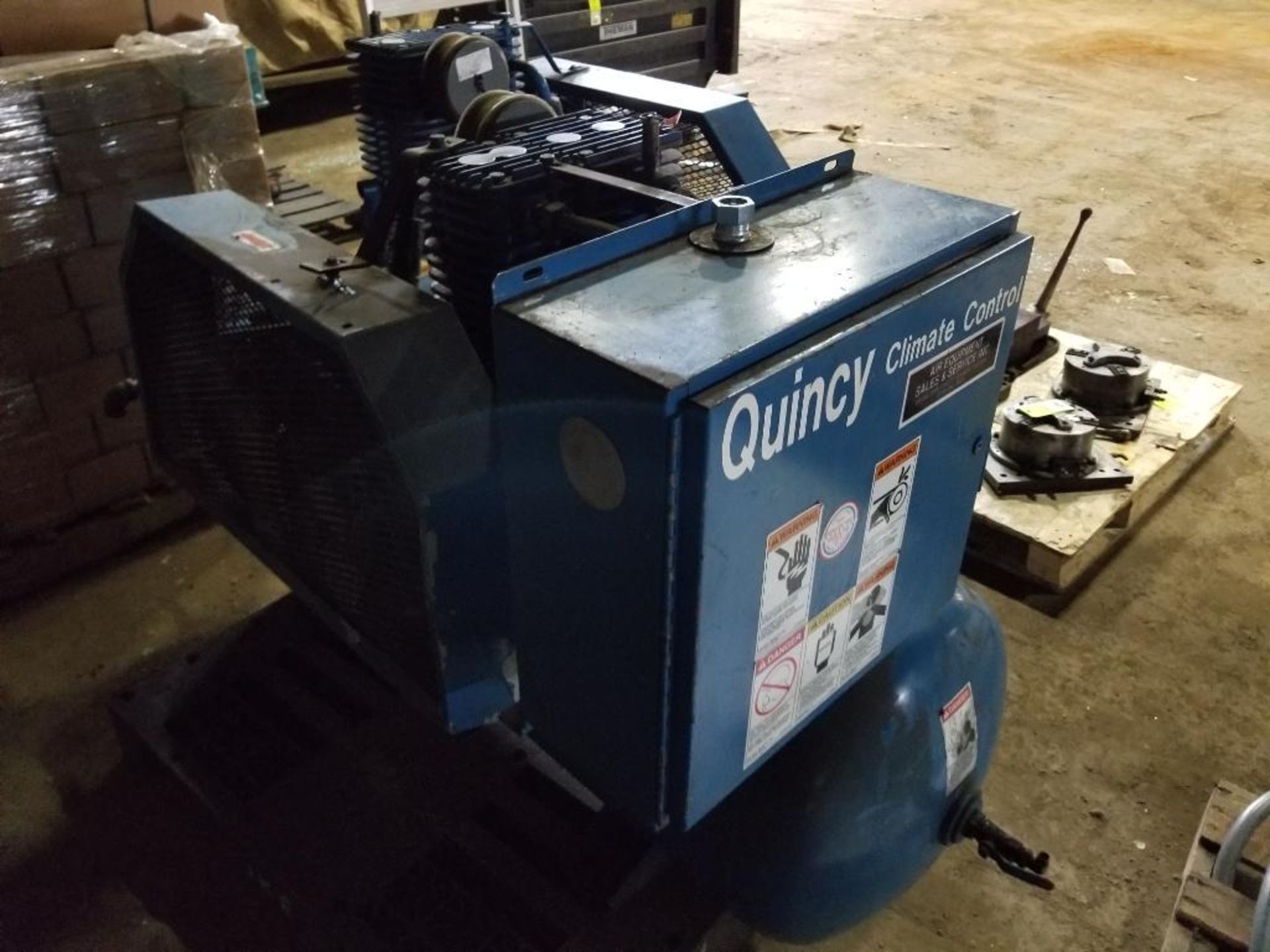 Quincy Air Compressor. 0003008DX3. 3HP Baldor motor. 208-230/460V, 3PH, 1725RPM. - Image 6 of 11