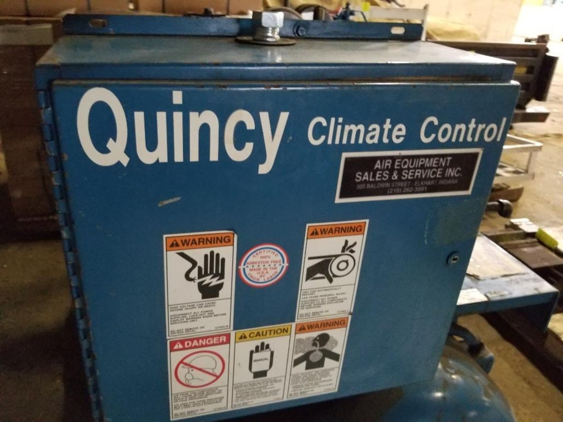 Quincy Air Compressor. 0003008DX3. 3HP Baldor motor. 208-230/460V, 3PH, 1725RPM. - Image 7 of 11