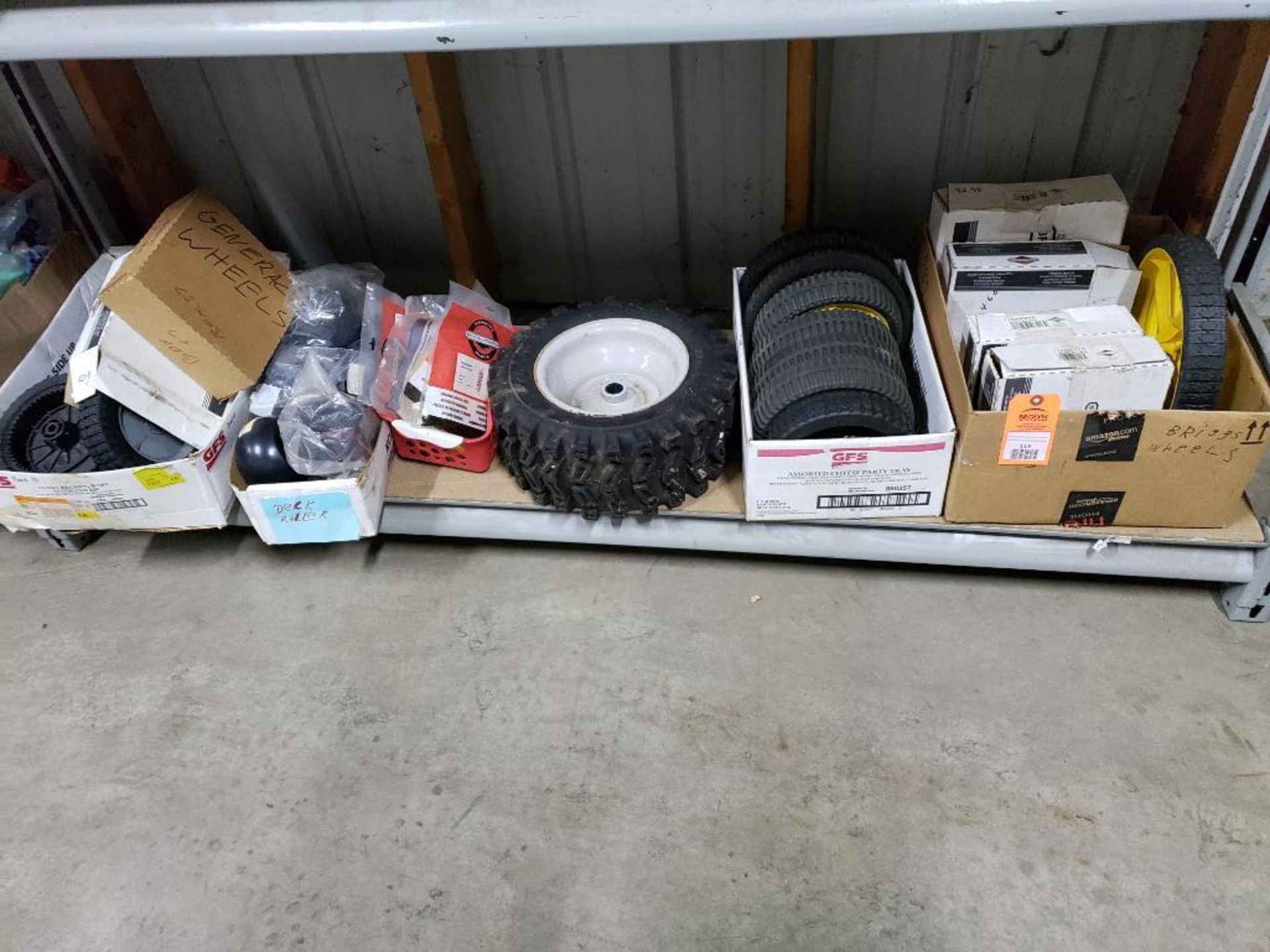Large assortment of lawnmower and small engine repair parts. New as pictured.