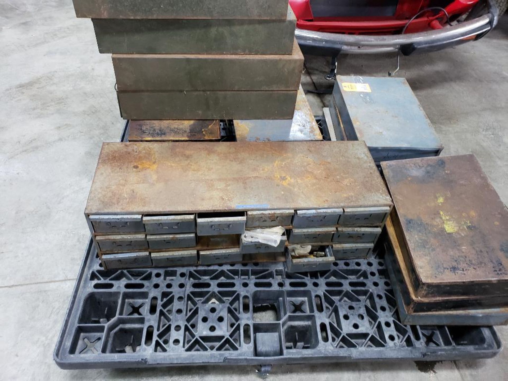 Pallet of assorted hardware boxes with contents. - Image 11 of 11