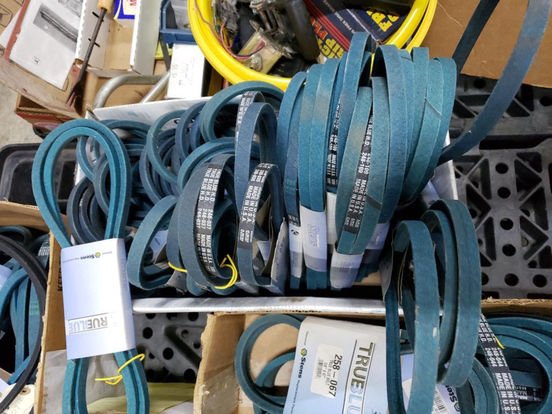 Pallet of assorted belts. New old stock. - Image 9 of 11