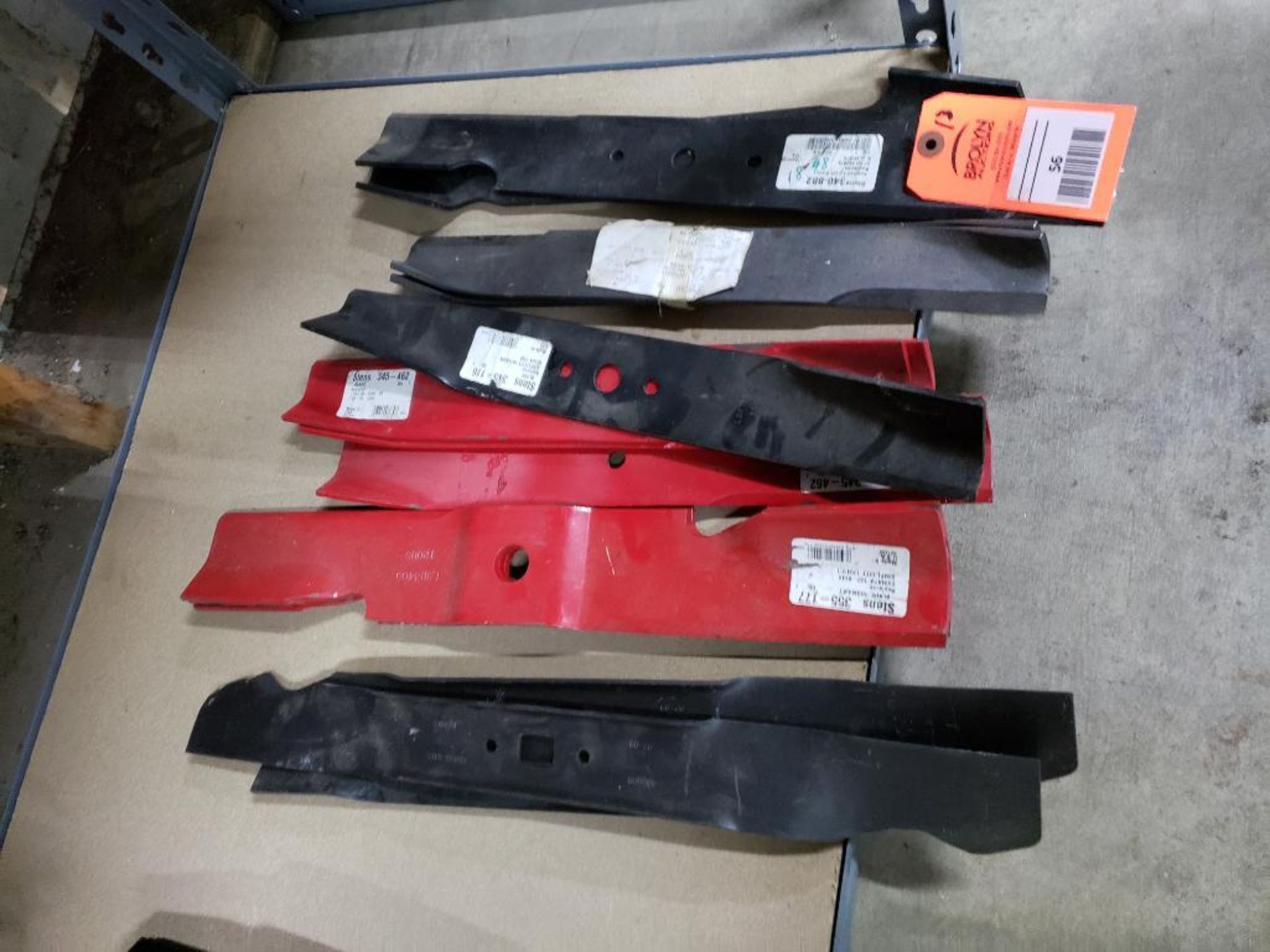 Qty 13 - Assorted mower blades. New old stock.